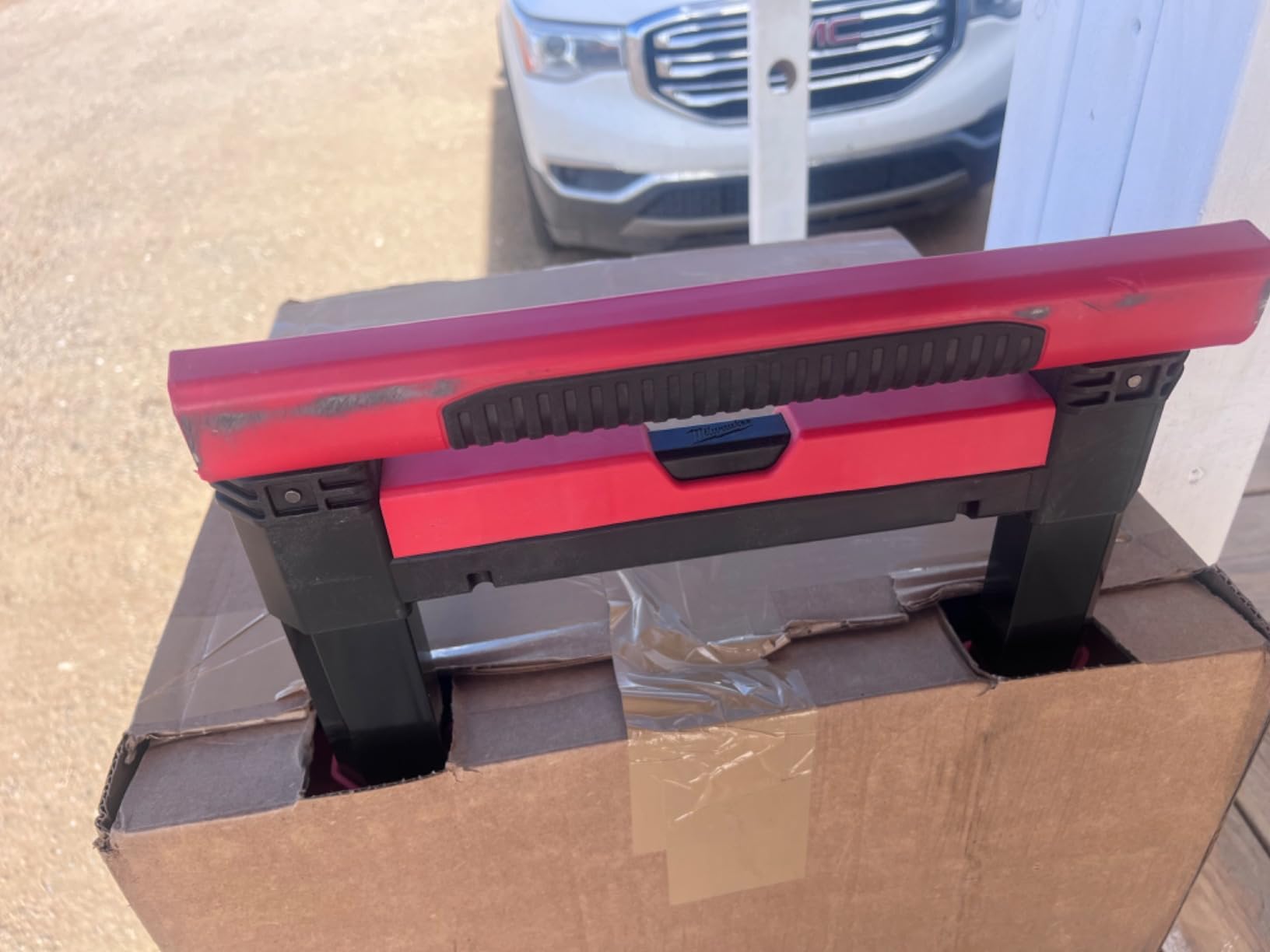 Milwaukee Packout Rolling Modular Stackable Tool Box Storage System, Red customer photo 2