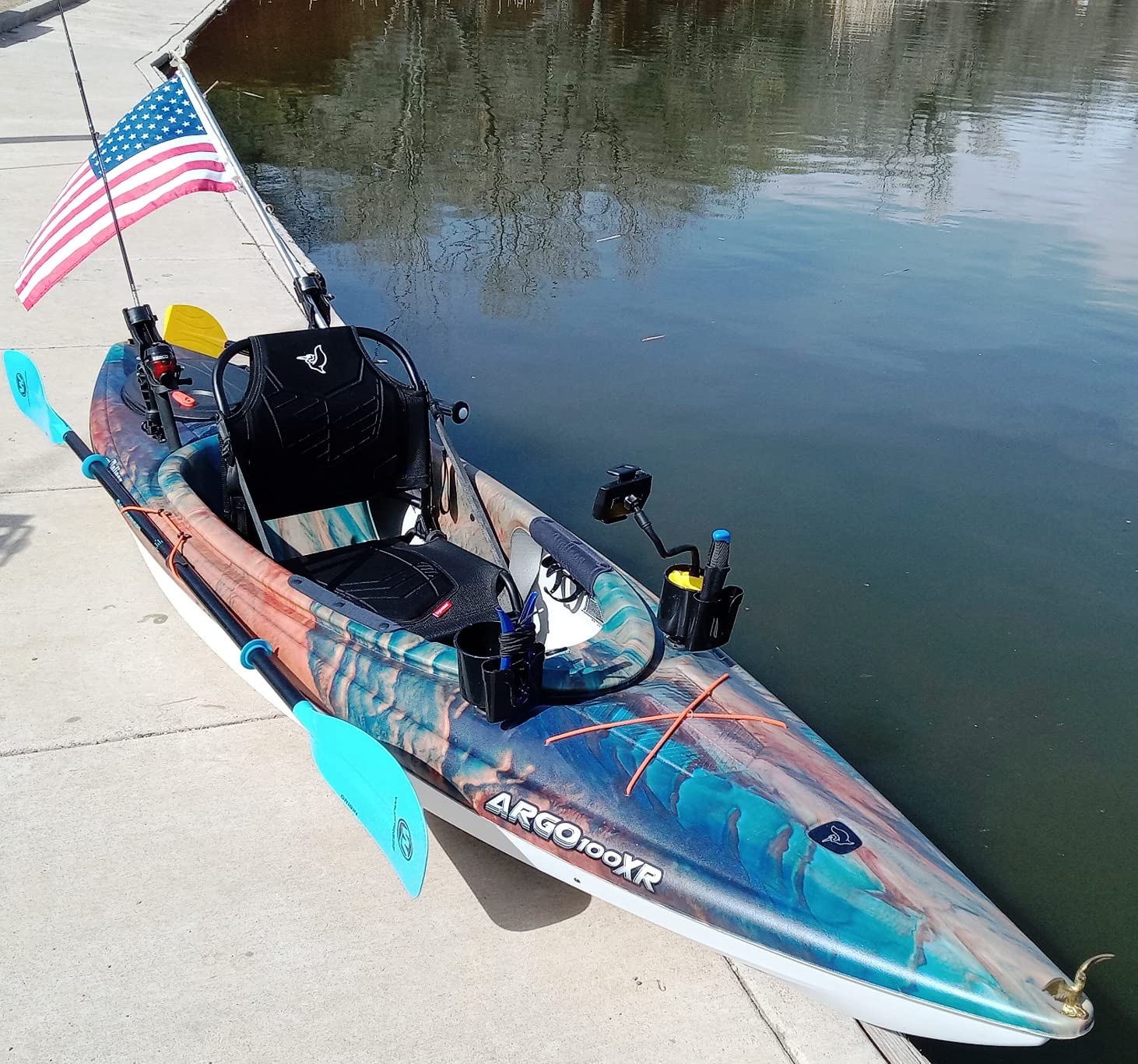 Pelican Argo 100XR - Premium Sit-in Recreational Kayak - Lightweight one Person Kayak - 10 ft customer photo 2