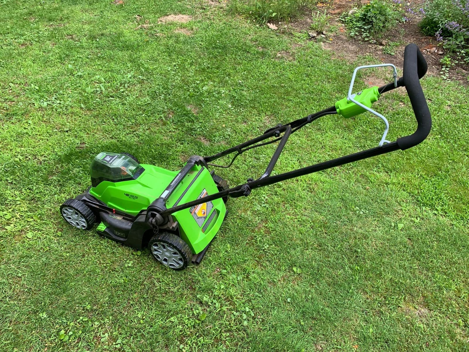 Greenworks 48V (24V x 2) 17in Push Lawn Mower, (2) 4.0 Ah Batteries Kit customer photo 1