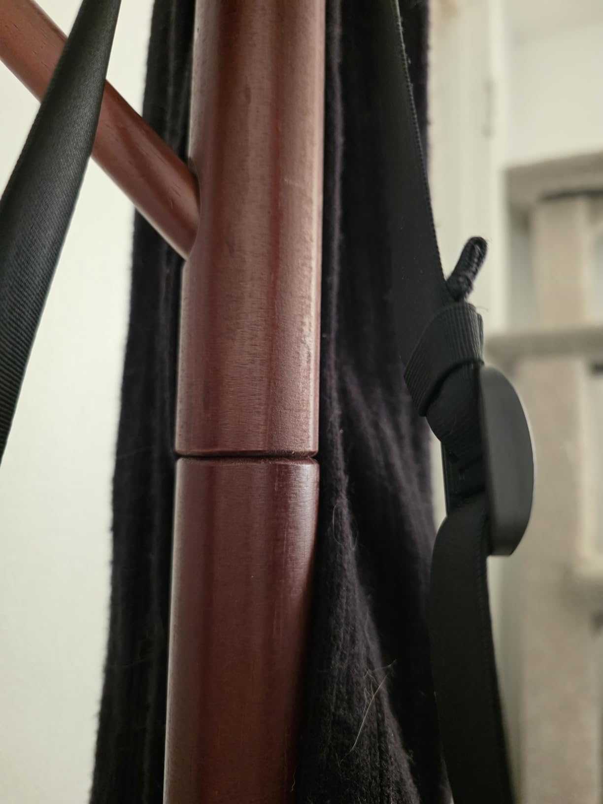 Pipishell Solid Wooden Coat Rack Freestanding with 8 Hooks, Brown customer photo 2