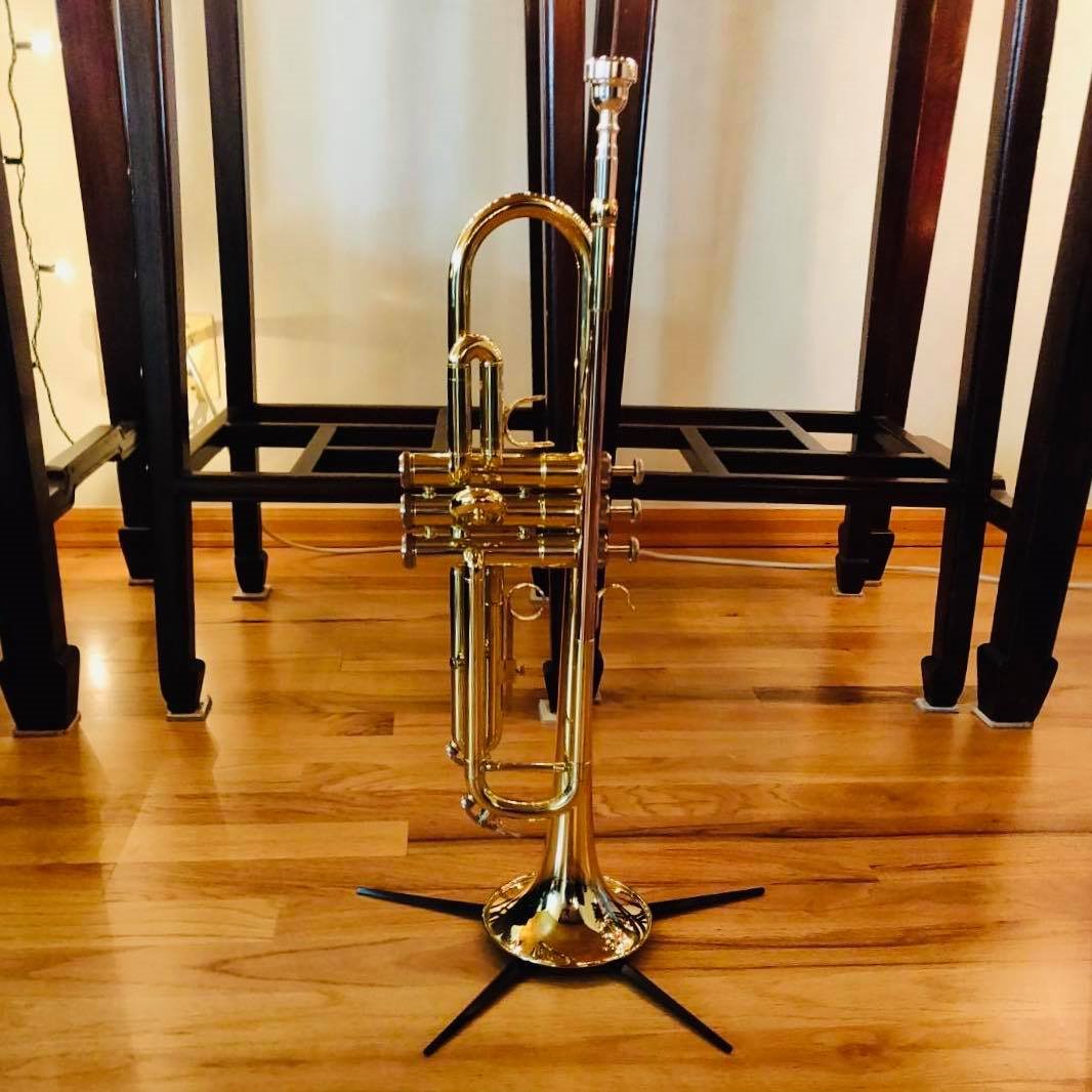 Libretto Gold Lacquer Bb Trumpet Set, Rose Brass Leadpipe customer photo 2