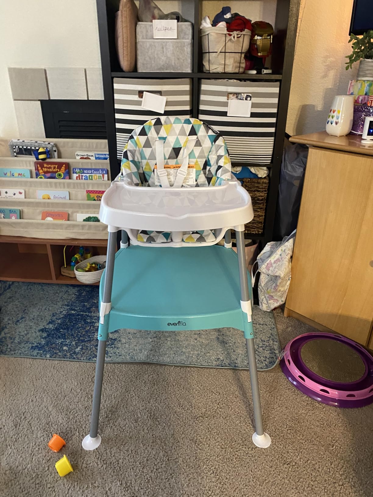 Evenflo Eat and Grow 4-in-1 Convertible High Chair (Pop Star White) customer photo 2