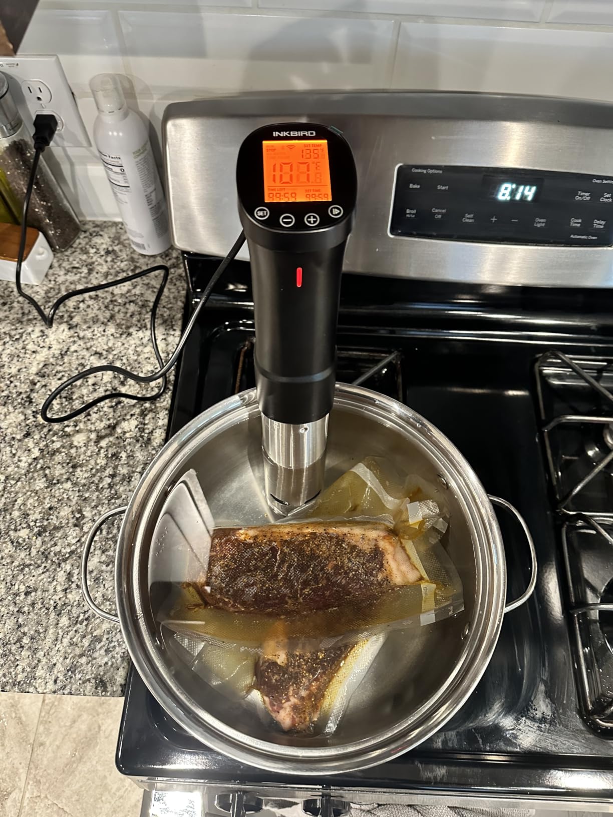 INKBIRD 2.4G Wifi Sous Vide Cooker ISV-200W 1000W Sous Vide w/APP Recipes customer photo 2