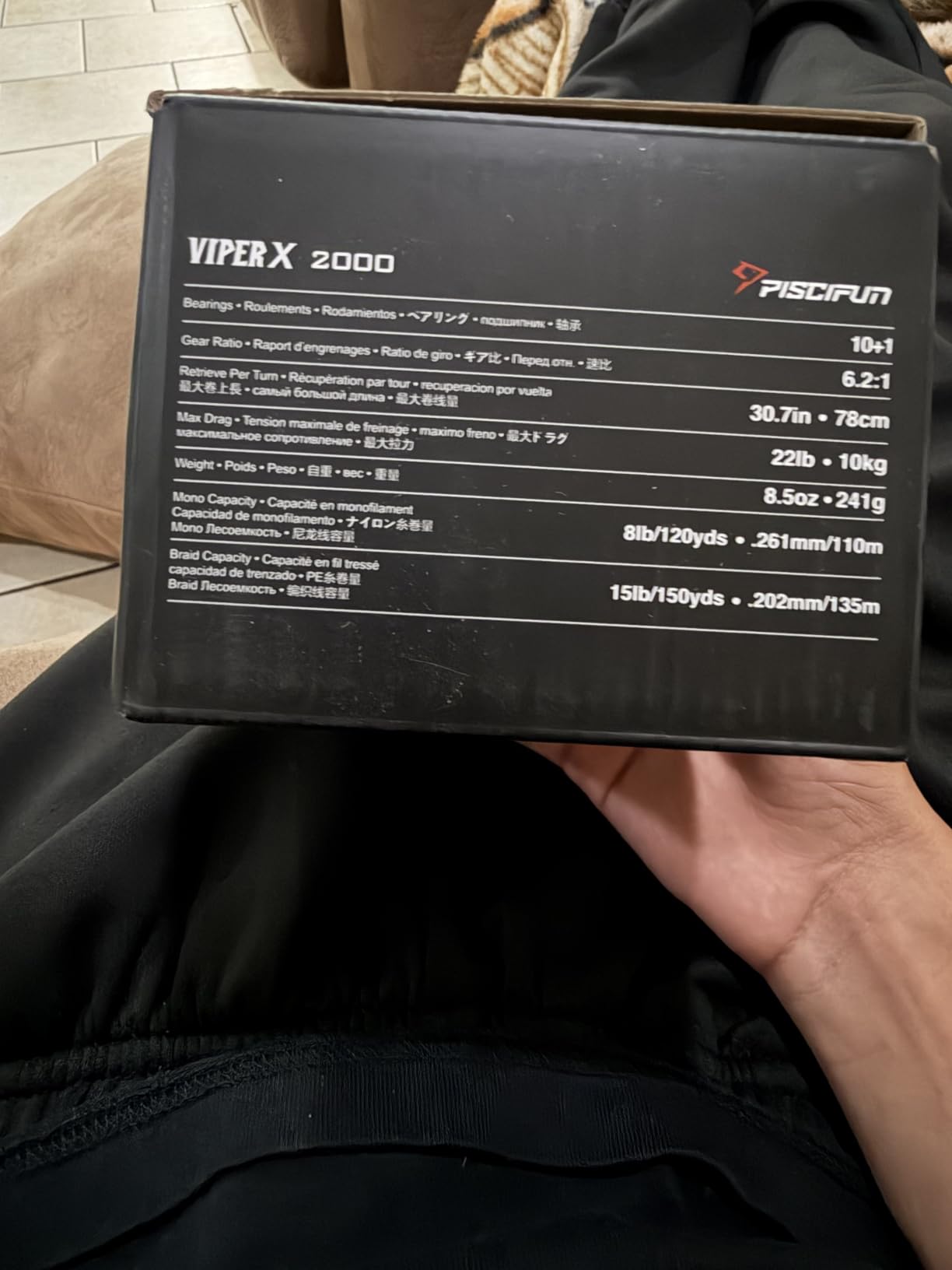 Piscifun Viper X Spinning Reel, 33lb Max Drag, 10+1 Shielded BB customer photo 1