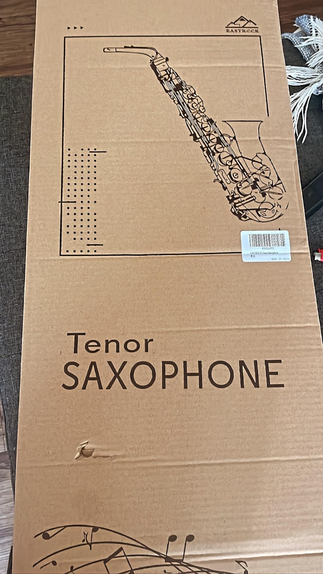 EASTROCK B Flat Tenor Saxophone Black for Beginners Students Musicians customer photo 1