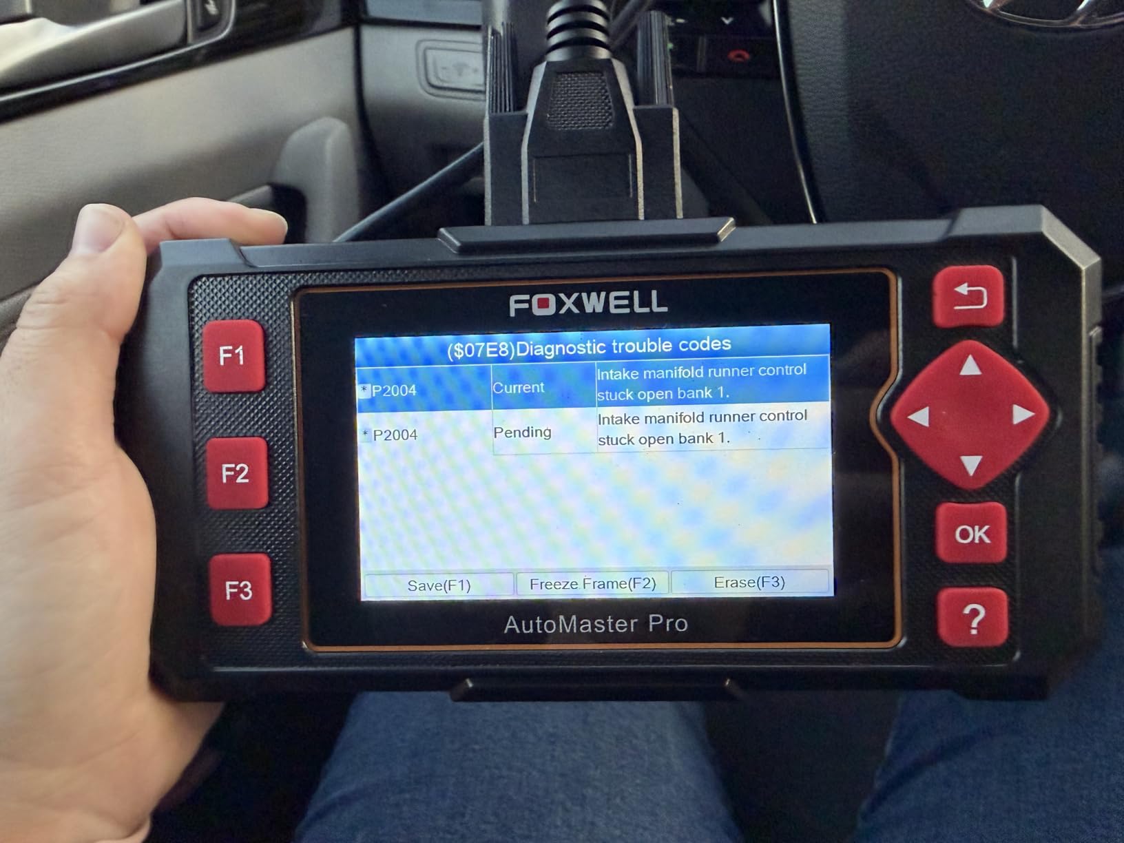 FOXWELL Car Scanner NT604 Elite OBD2 Scanner ABS SRS Transmission customer photo 1