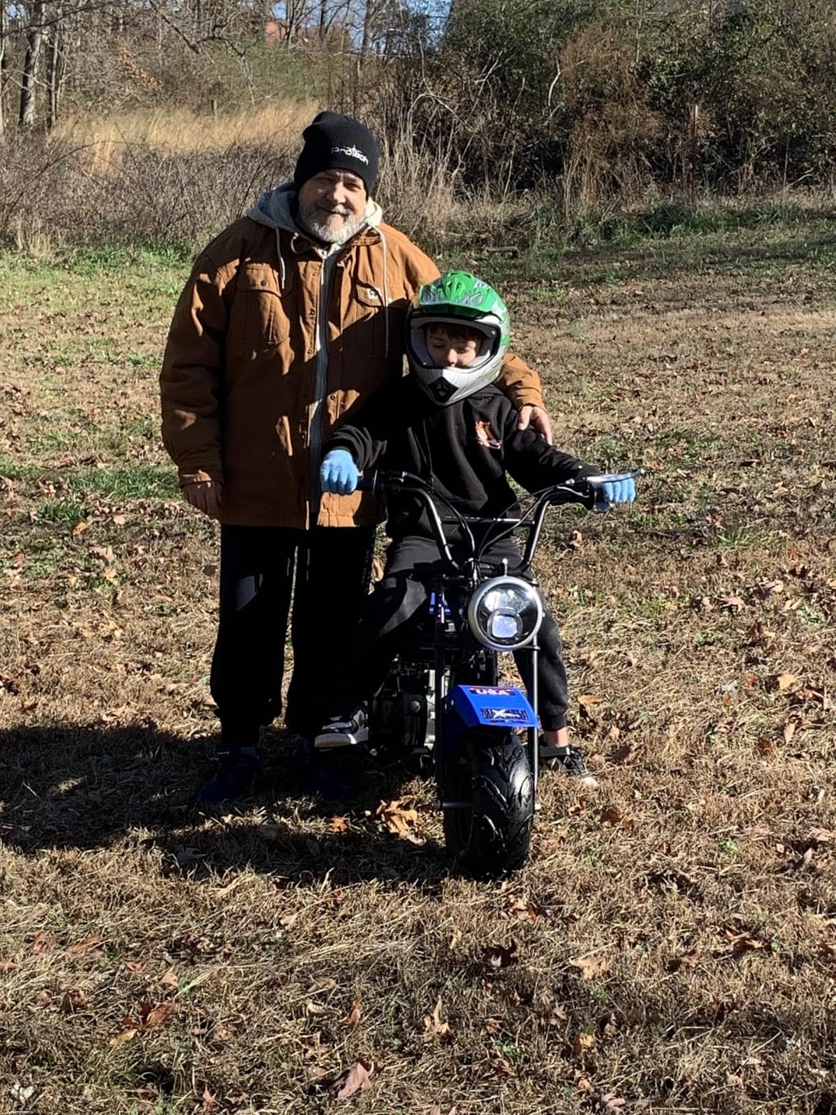 XtremepowerUS Mini Bike 4-Stroke Gas Prowered Off Road Trail Bike Dirt Mini Motorcycle Ride on 99cc 3.5HP Blue (Blue) customer photo 1