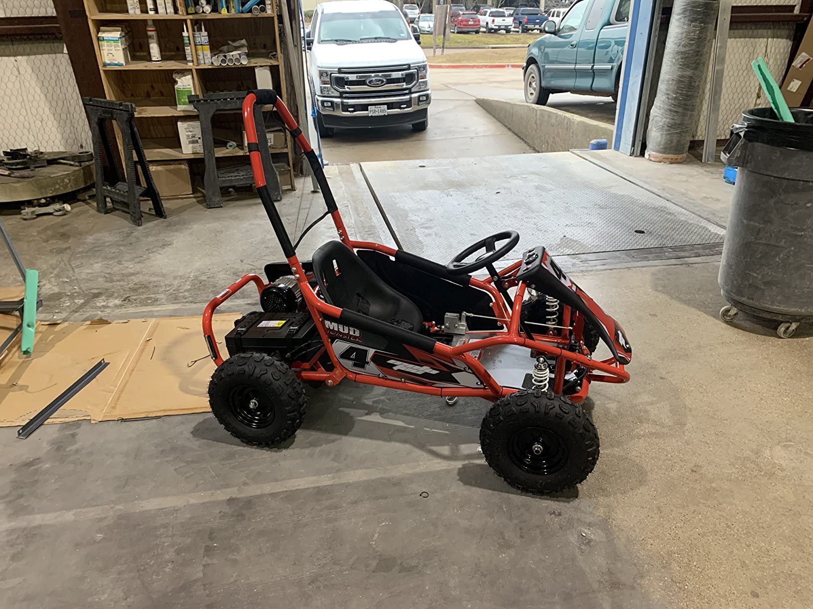 MotoTec Mud Monster Kids Electric 48v 1000w Go Kart Full Suspension customer photo 2