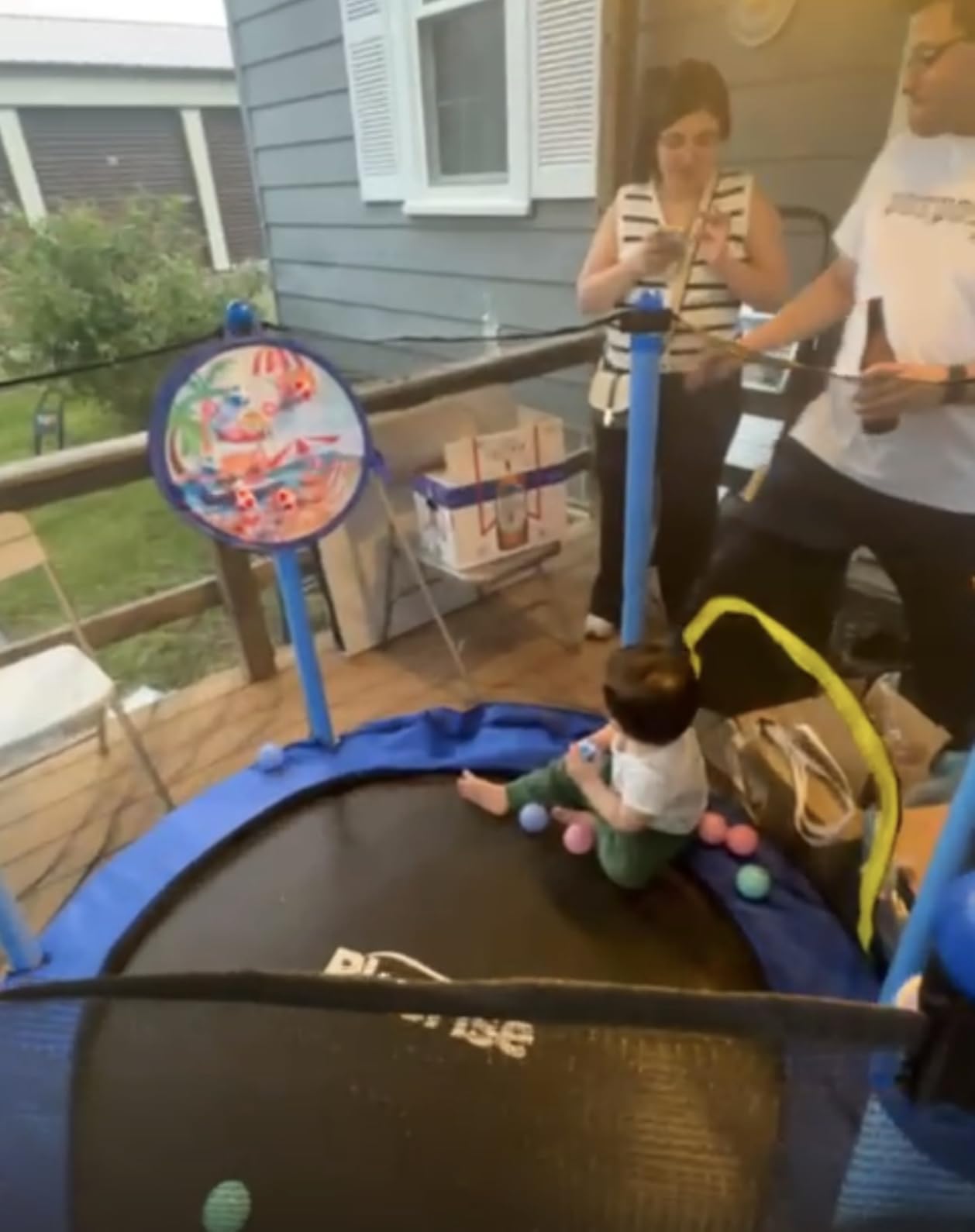 BLUERISE 55'' 72'' Indoor&Outdoor with Enclosure Trampoline for Kids Gifts customer photo 1