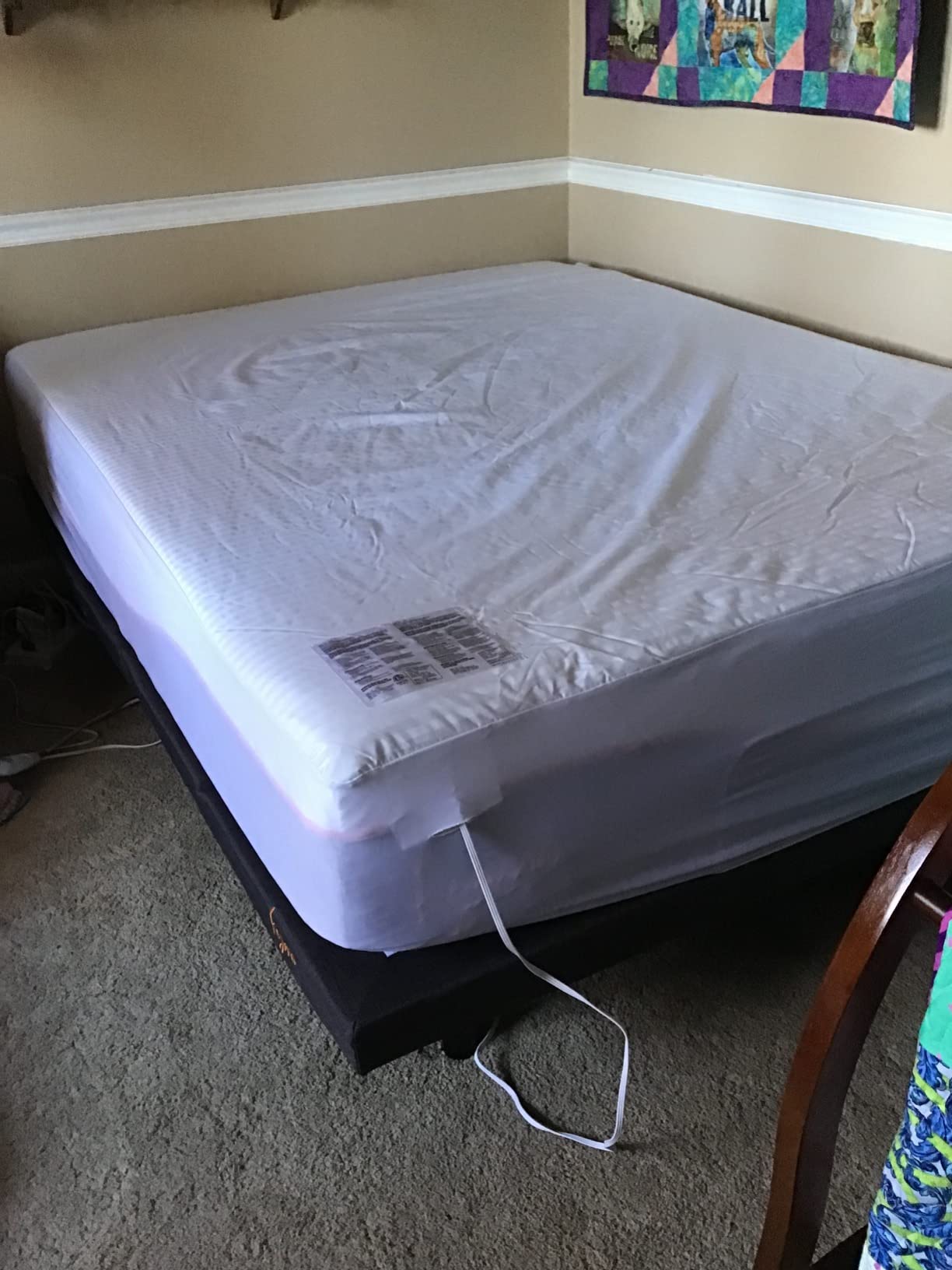 Serta Waterproof Heated Mattress Pad with Deep Pocket,Dual Controller Queen customer photo 1