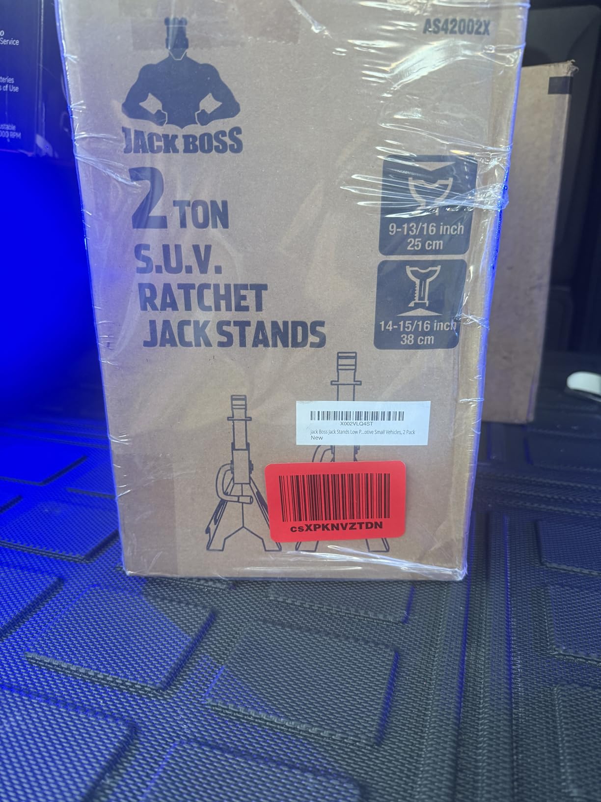 Jack Boss Jack Stands Low Profile 2 Ton(4000 LBs) Lifting Car Stand, Fit Use for Cars Automotive Small Vehicles, 2 Pack customer photo 1