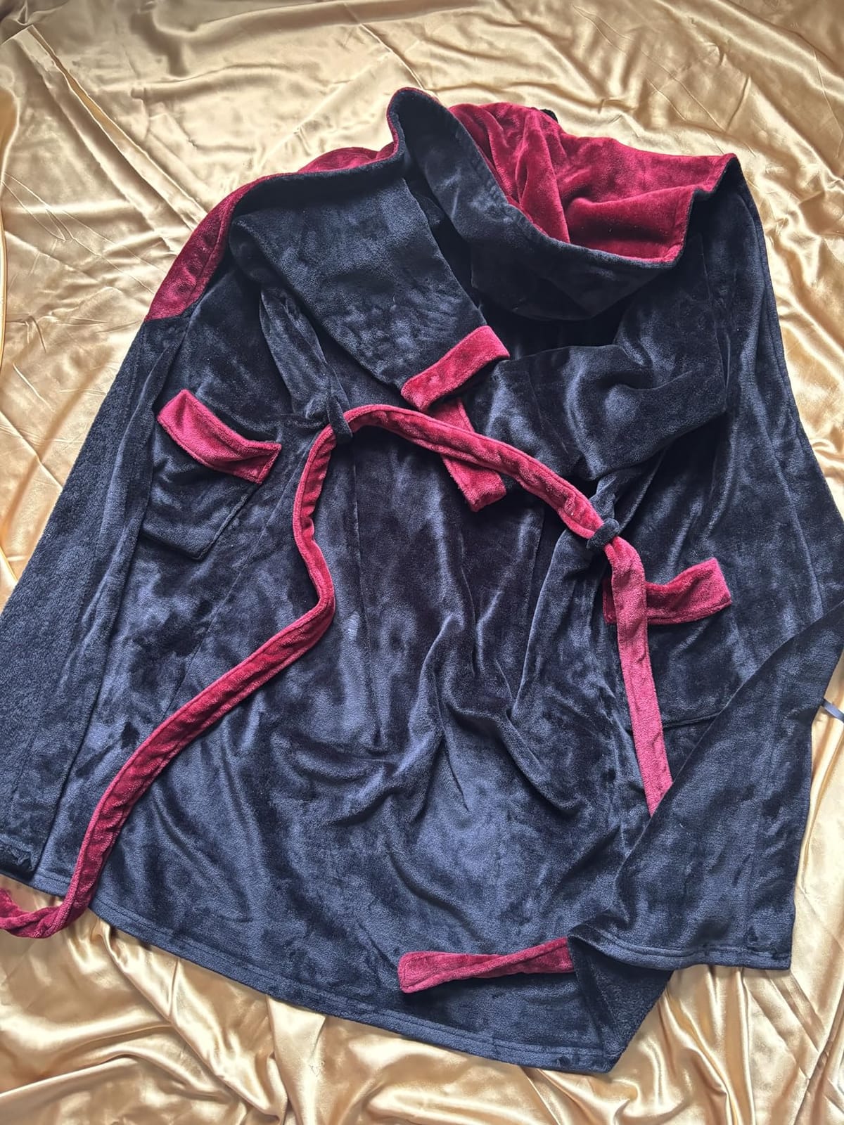 U2SKIIN Mens Hooded Robe, Plush Robes for Men Long Fleece Bathrobe customer photo 1