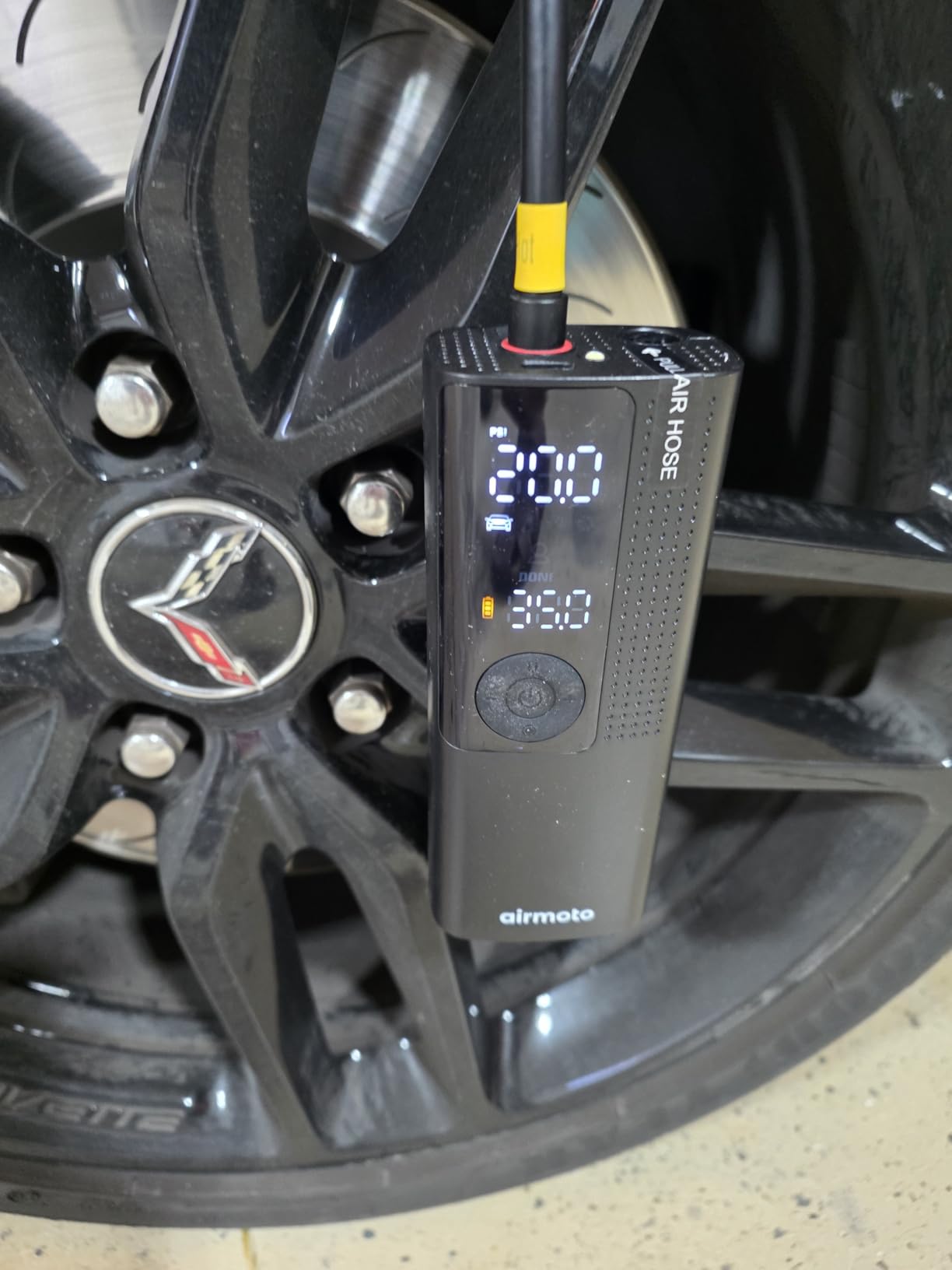 Airmoto Tire Inflator Portable Air Compressor for Cars, Bikes and Bicycles customer photo 2