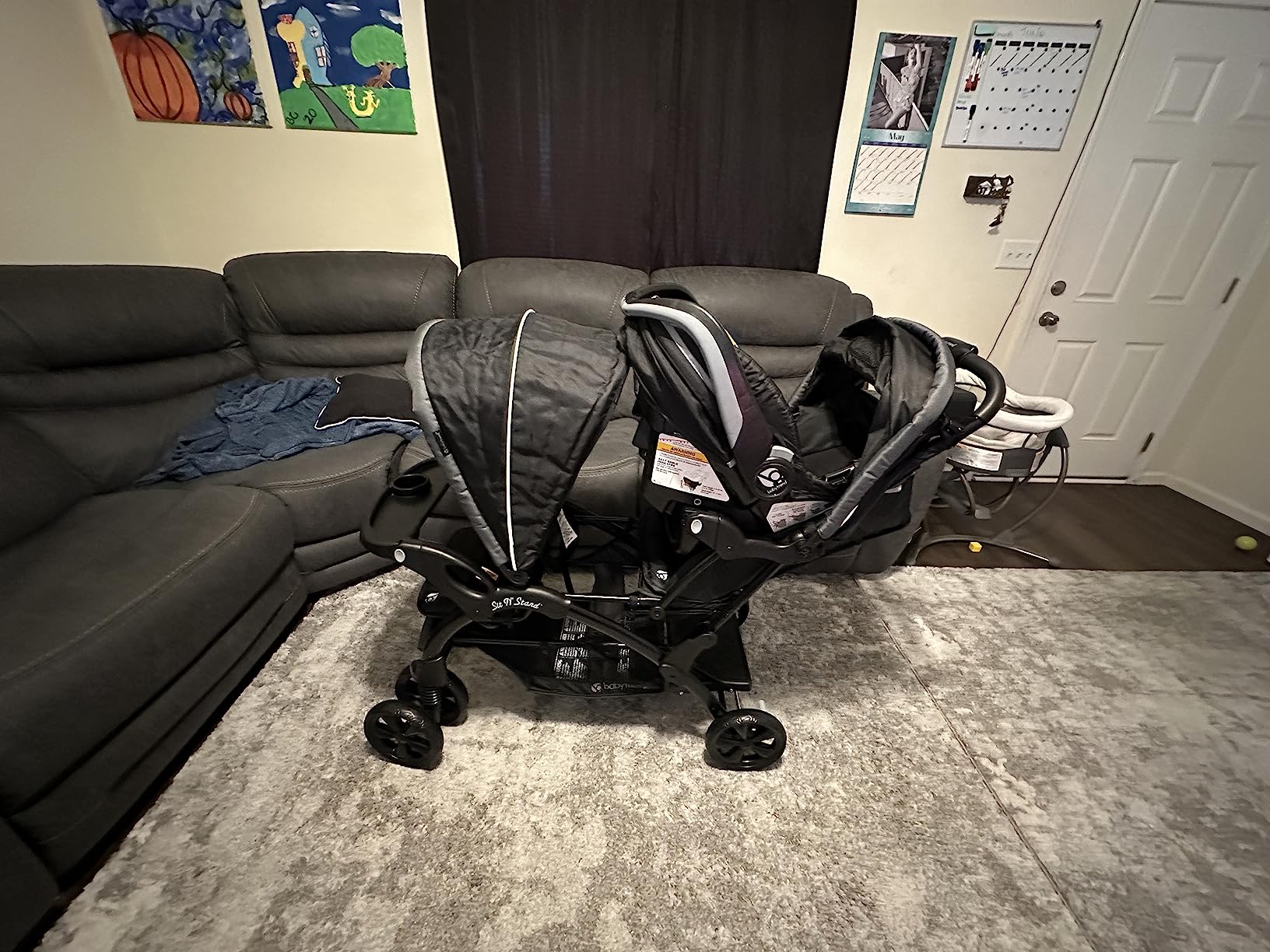 Baby Trend Sit N’ Stand® Double Stroller, Desert Blue customer photo 2