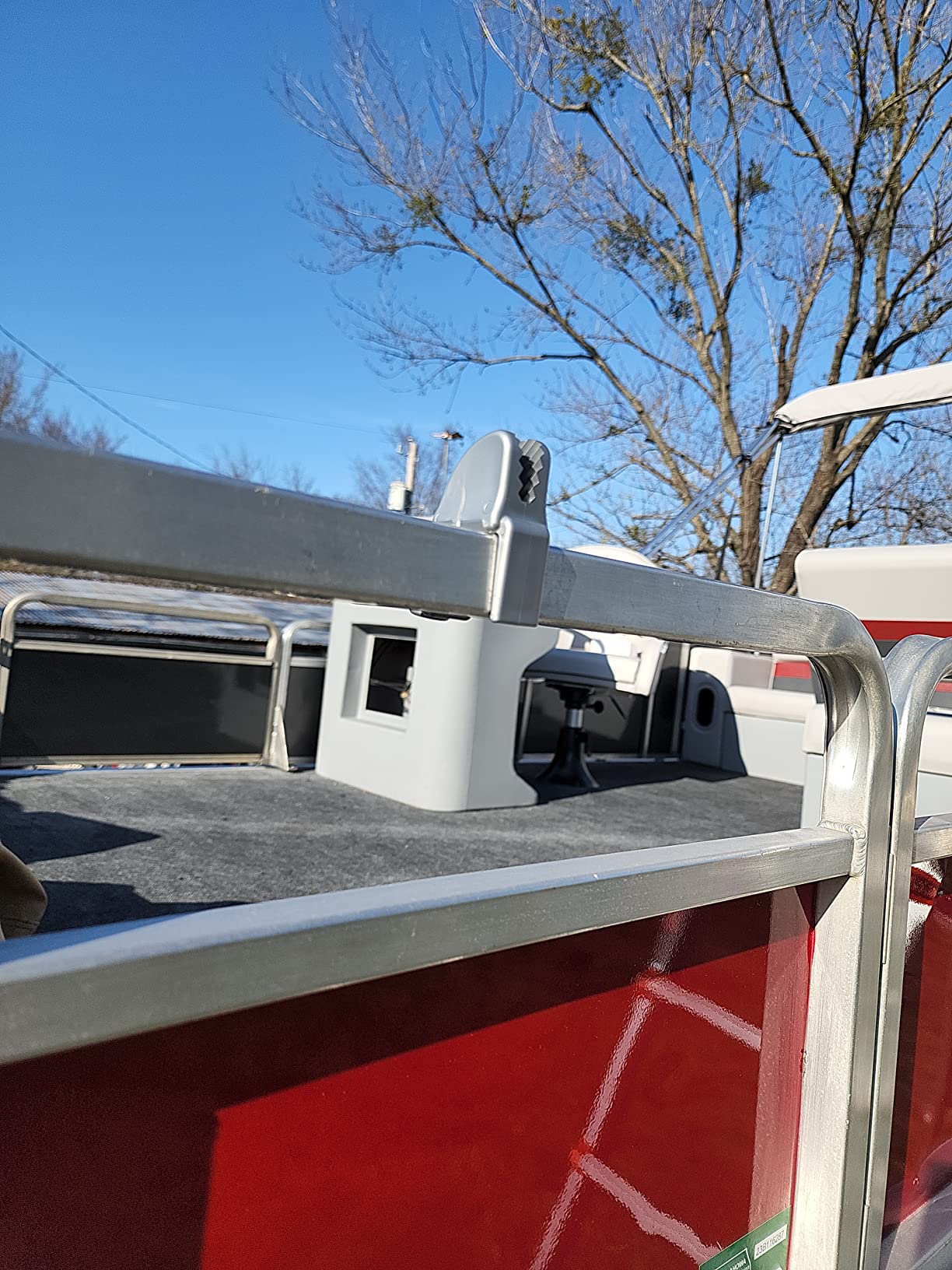 Boat Fender Clips, Adjustable Pontoon Boat Square Rail Fender Cleats/Clips/Hangers for Pontoon Bumpers, Pontoon Boat Accessories for Bumpers customer photo 2
