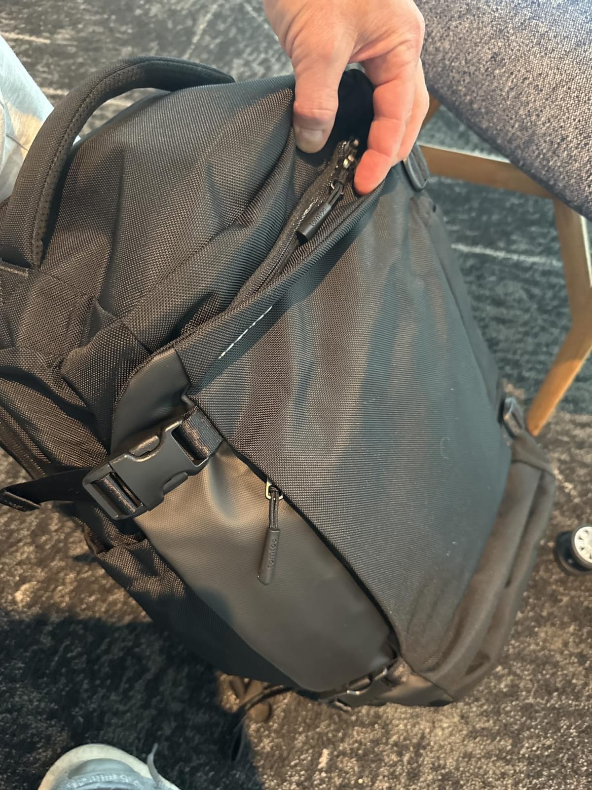 tomtoc Travel Backpack 40L, TSA Carry On Bag Flight Approved, PFAS Free customer photo 2