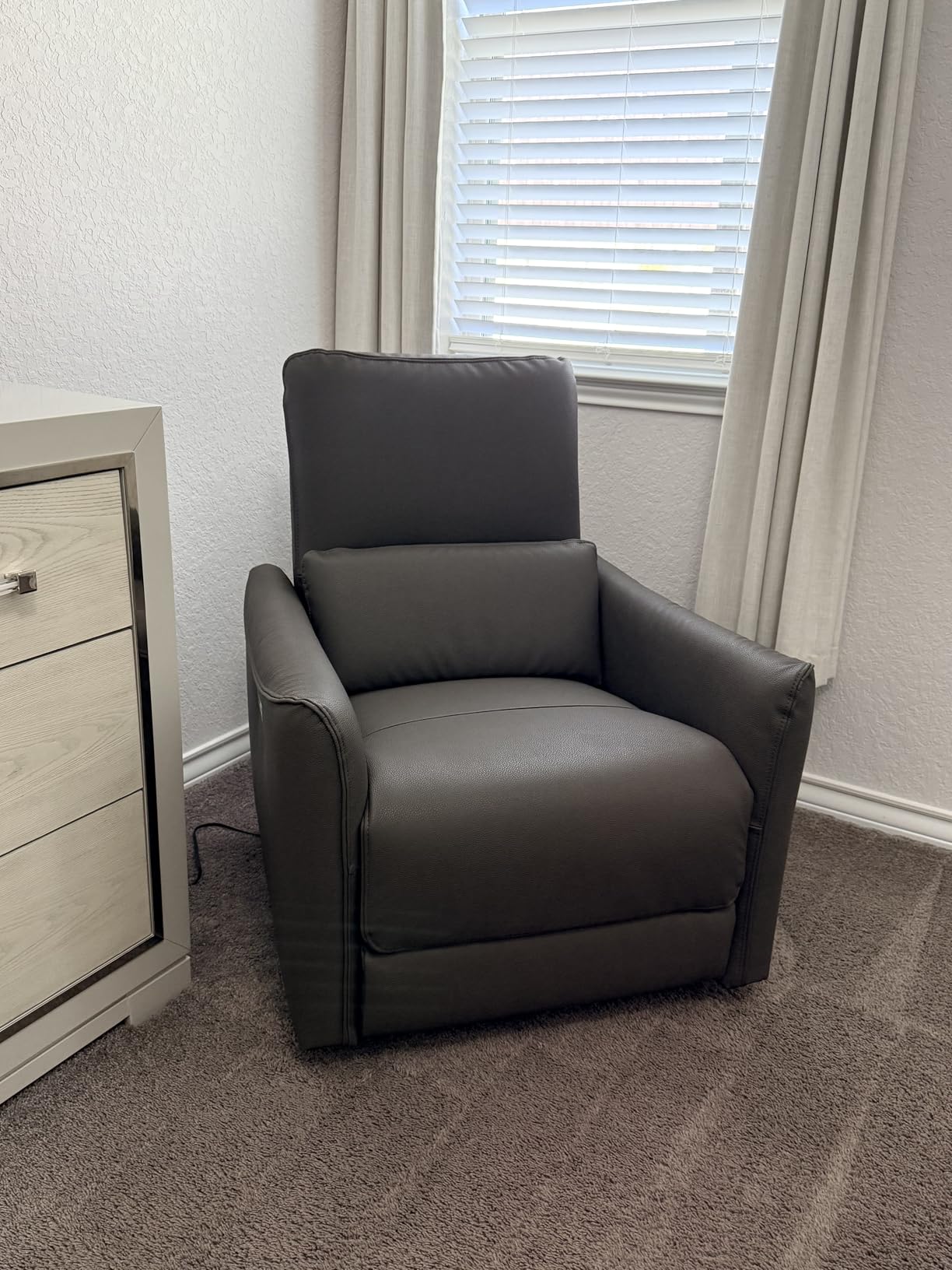 CHITA Power Swivel Glider Recliner Chair, Nursery Glider, Medium, Dove Grey customer photo 1