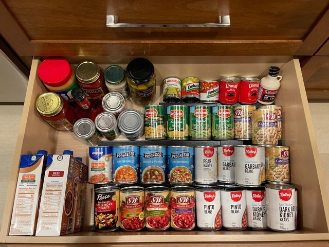 Spice Drawer Organizer, Spice Rack Tray for Kitchen Cabinet, Expandable Seasoning Storage Rack Insert for Drawer/Countertop,9 Pieces Set, ABS (Jars Not Included) customer photo 1