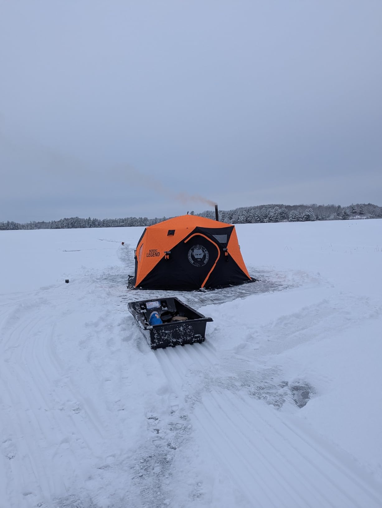 Nordic Legend Aurora Series Pop-Up Portable Ice Fishing Shelter, 4-8 Person Ice Fishing Tent for Ice Fishing customer photo 1