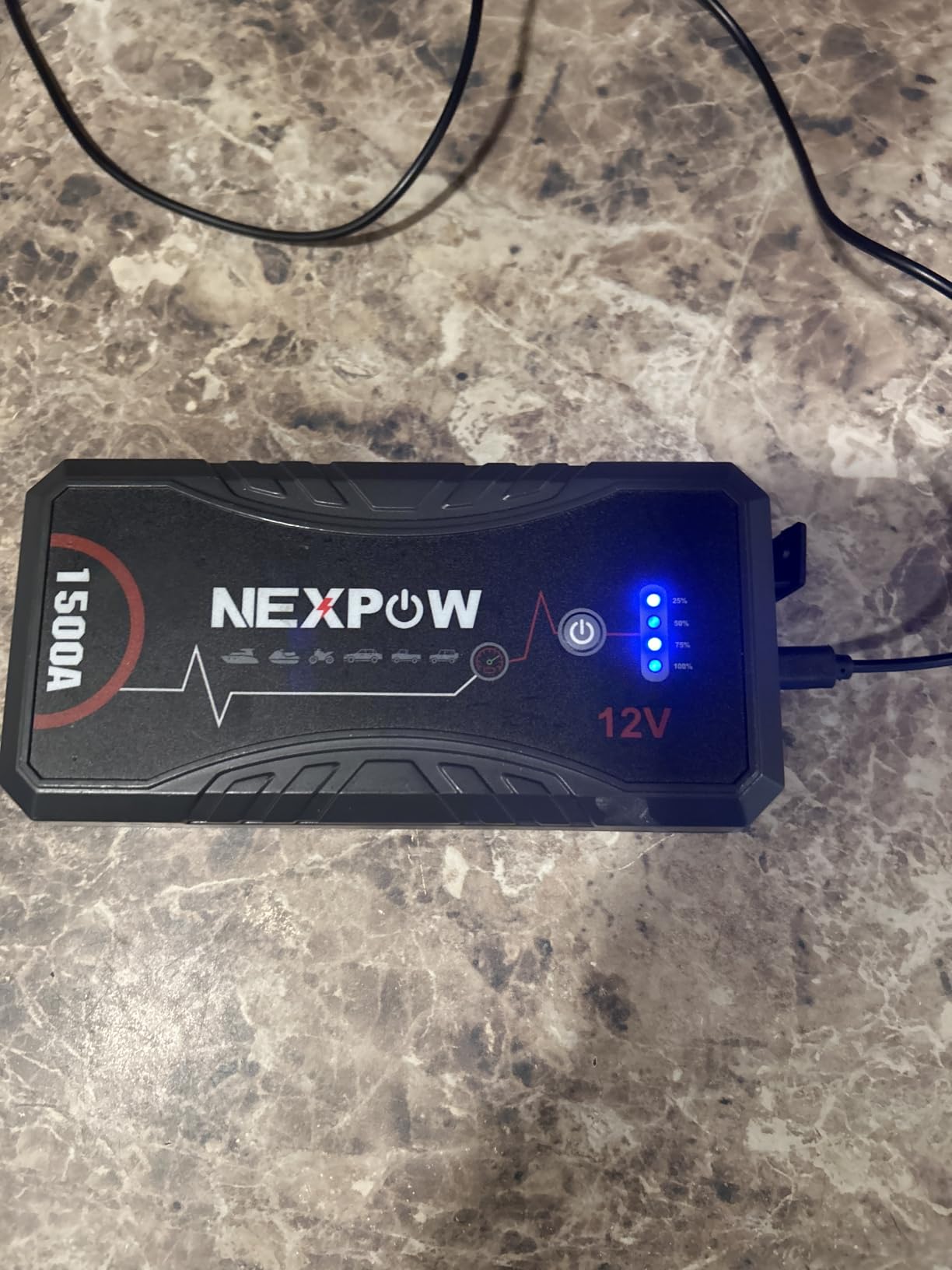 NEXPOW Car Jump Starter 2026 Upgraded Car Battery Jump Starter Pack | 3000A Peak for Up to 9.0L Gas and 7.0L Diesel Engine 12V Battery starter Jumper Cable Portable Lithium Jump Box with USB 3.0 customer photo 2