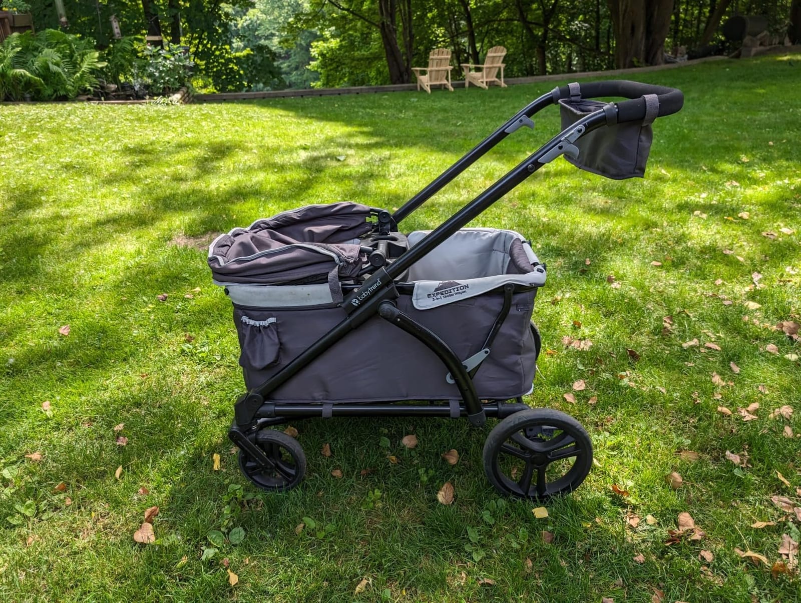 Baby Trend Expedition 2-in-1 Push/Pull Wagon with Canopy, Liberty Midnight customer photo 1
