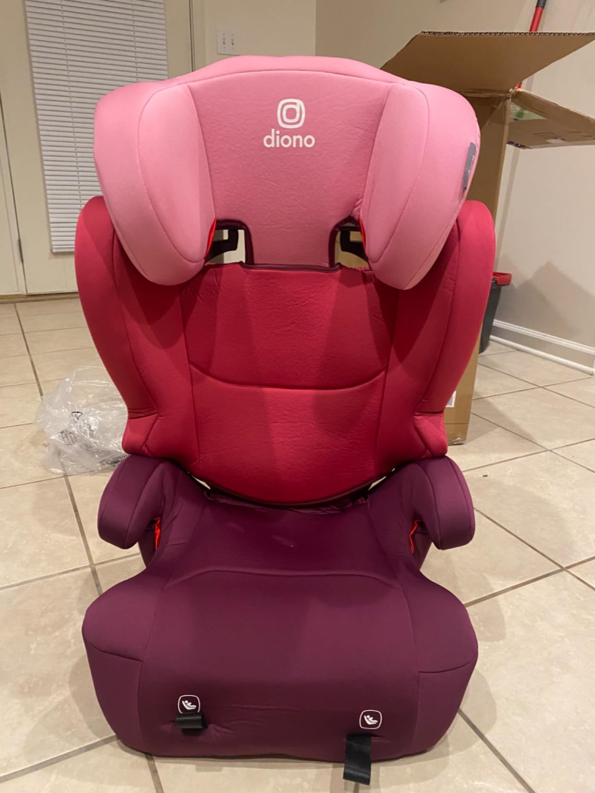 Diono Cambria 2 XL, Dual Latch Connectors, 2-in-1 Belt Positioning Booster Seat, High-Back to Backless Booster, Space and Room to Grow, 7 Headrest Positions, 8 Years 1 Booster Seat, Blue customer photo 1