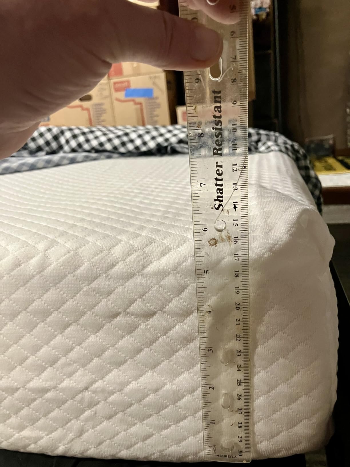 FDW | 8 Inch Queen Mattress | Medium Firm | Gel Memory Foam | White | Dual Construction | Pressure Relief, Cooling Foam, Removable and Washable Cover | Bed in a Box, CertiPUR-US Certified customer photo 1
