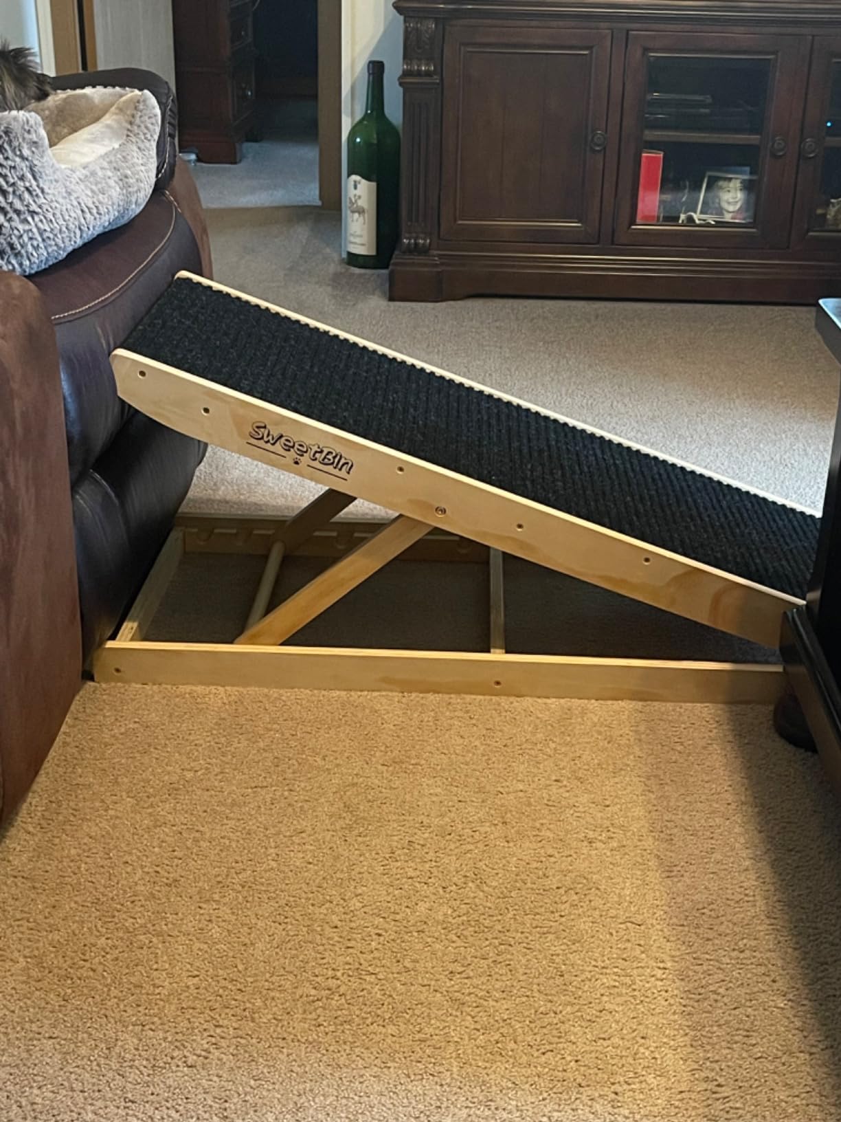 Dog Ramp for Bed - Foldable Small to Large Dog Ramp for Couch - 6 Adjustable Height from 12