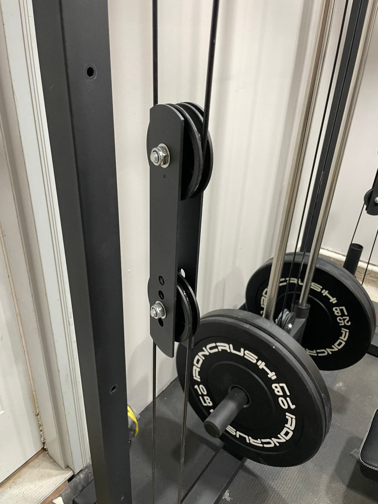 Iron Crush Olympic Bumper Plates Set - Virgin Rubber Weights for Strength Training - Fits 2
