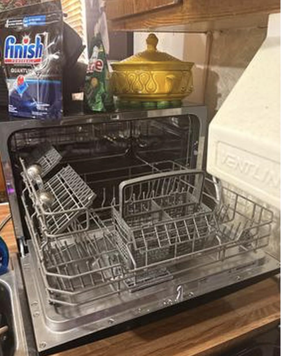 COMFEE’ Countertop Dishwasher, Energy Star Portable Dishwasher, 6 Place Settings & 8 Washing Programs, Speed, Baby-Care, ECO& Glass, Dish Washer for Dorm, RV& Apartment, Black customer photo 1