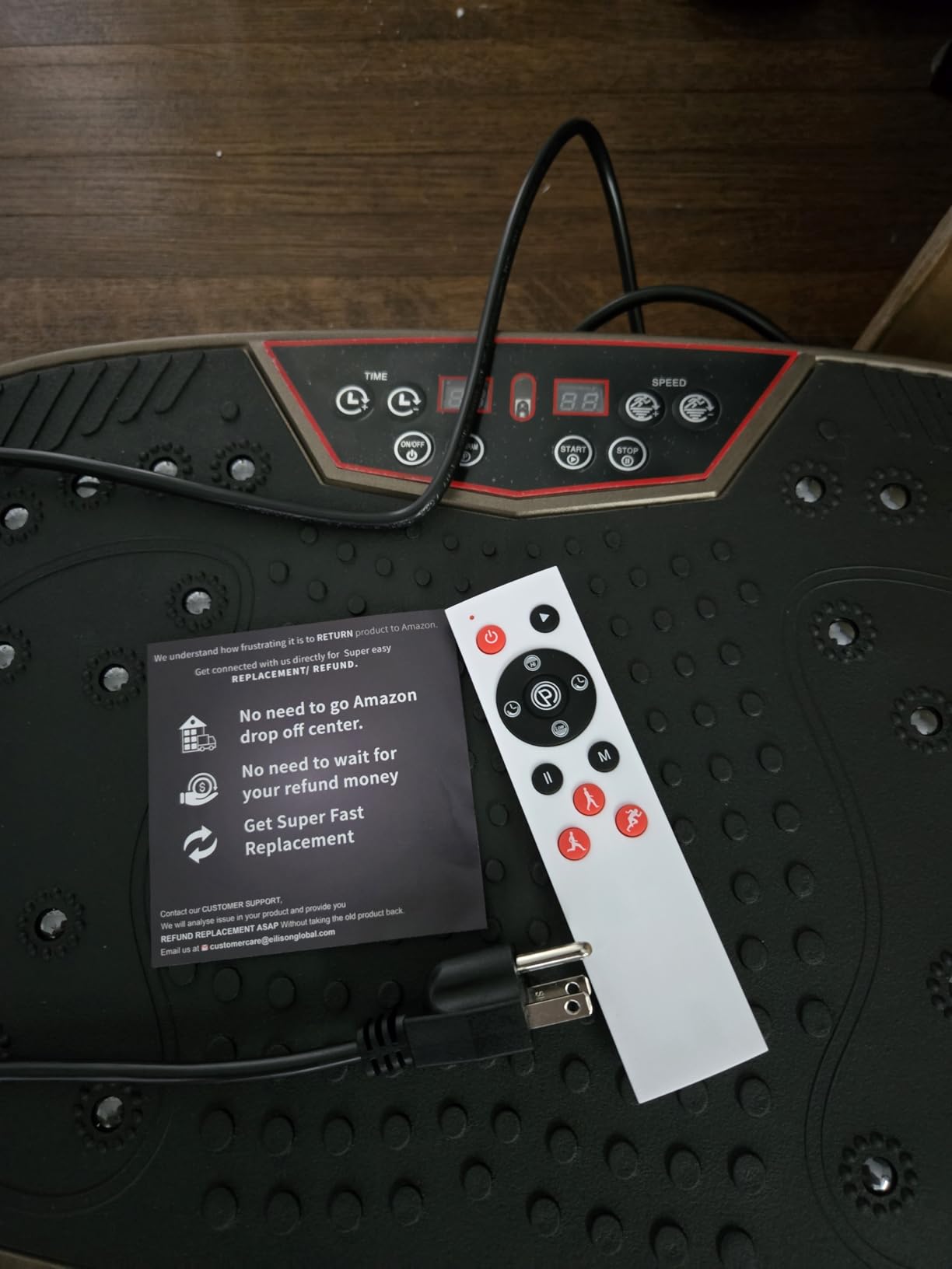 EILISON FitMaxx 3D XL Vibration Plate Exercise Machine with 120 Speeds | Resistance Bands, Non-Slip Surface, 350 lbs Capacity — Vibration Plate for Lymphatic Drainage, Body Toning, Full-Body Workout customer photo 2