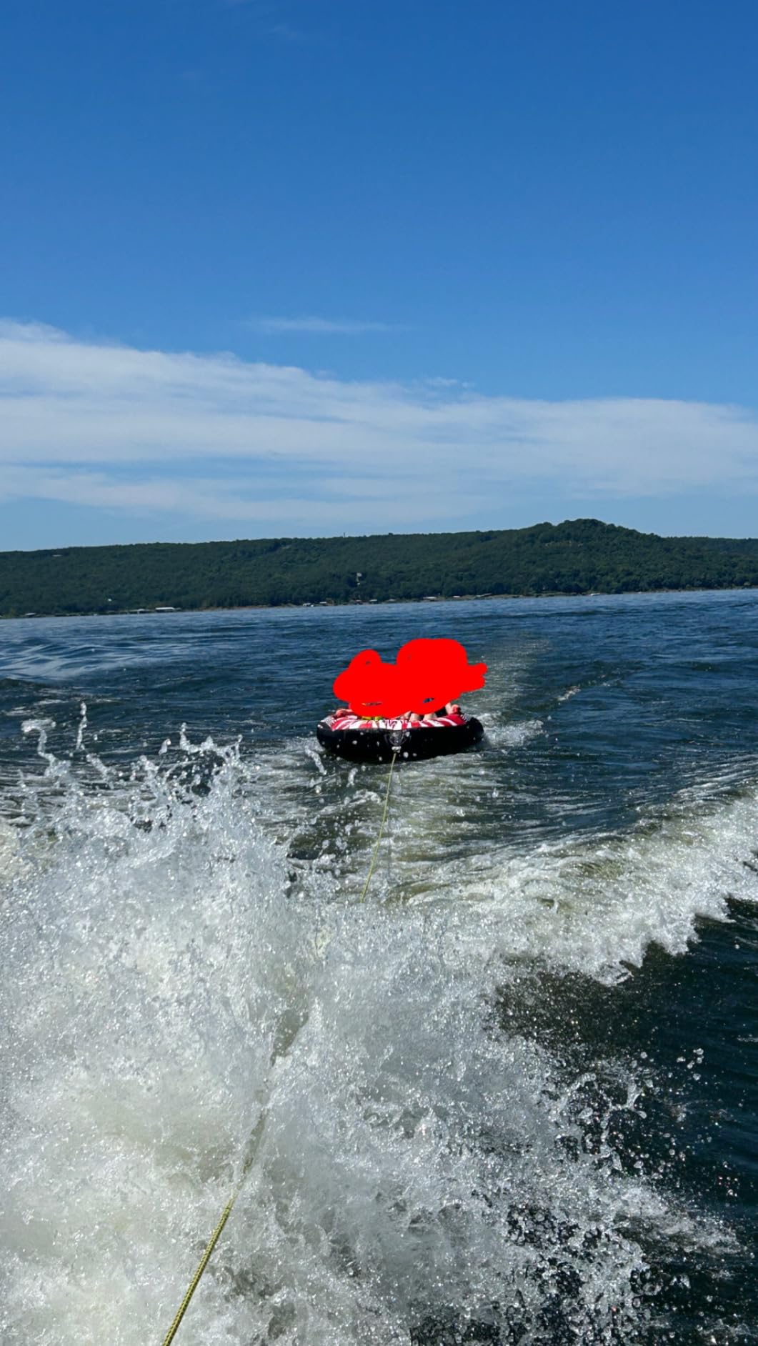 ZOOMBROS Towable Tube for Boating 2-Person, Secure Cockpit Seating for Kids & Family Safety, Heavy-Duty Water Sport Towables Large Capacity with Quick Connector, Less Drag customer photo 2