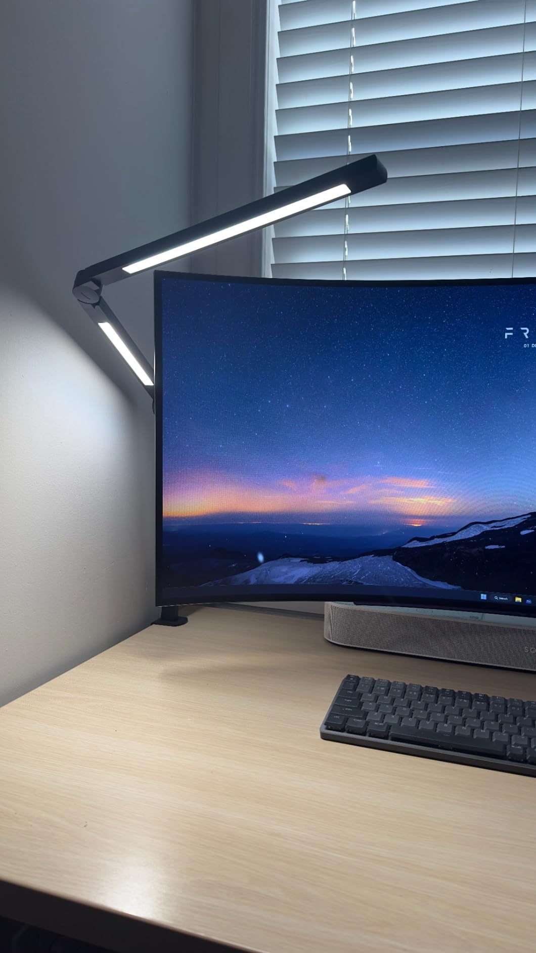 LED Desk Lamp with Clamp, Architect Desk Lamp with Dual Light and Adjustable Swing Arm, Clip-on Eye-Care 4 CCT Modes & 5 Brightness Levels Table Light Modern Computer Lighting for Home Office customer photo 2