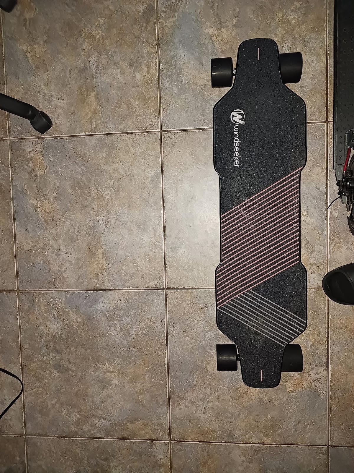 Electric Skateboard, Electric Skateboard with Remote Control for Beginners, 350W Brushless Motor, Max 12.4 MPH, Carver E-Ska with DIY Stickers customer photo 2