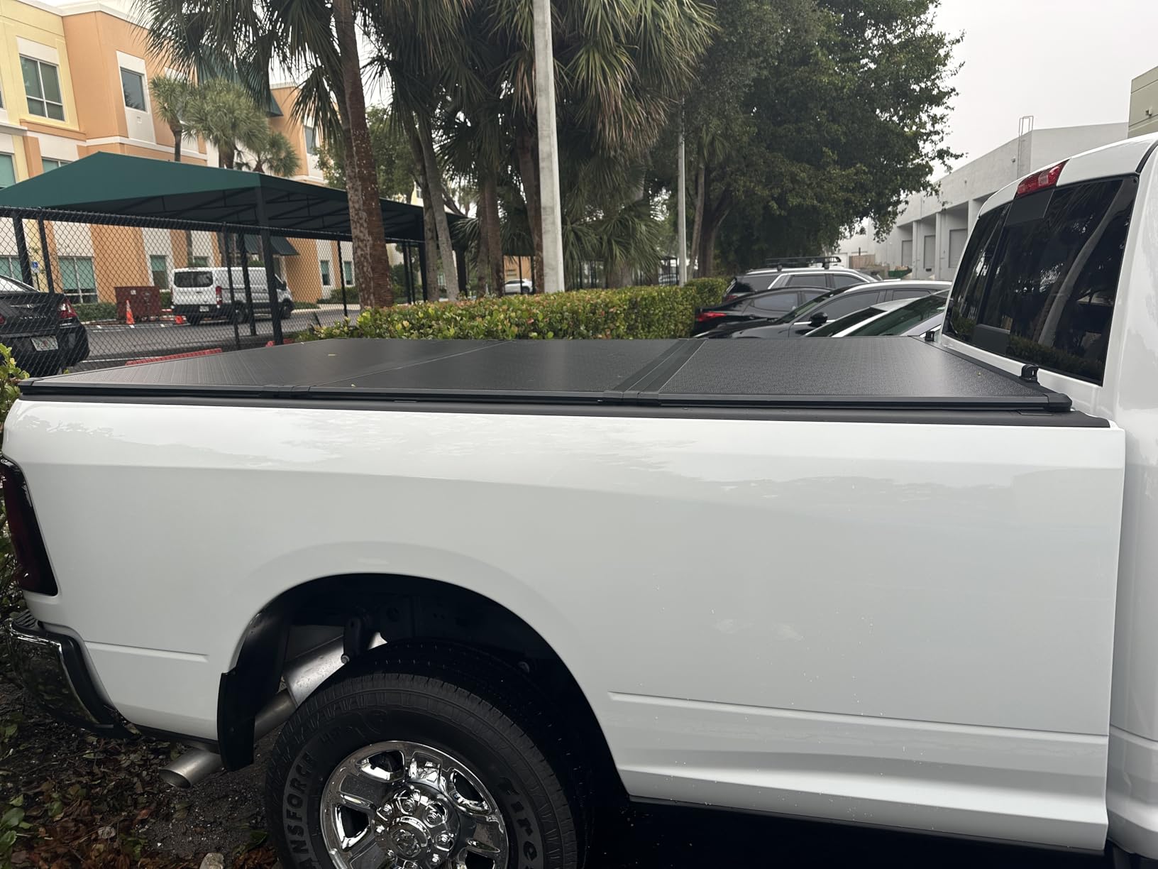 Toptiny Hard Folding Truck Bed Tonneau Cover|HTF011|Fits 2009-2026 Dodge Ram 1500 5' 7