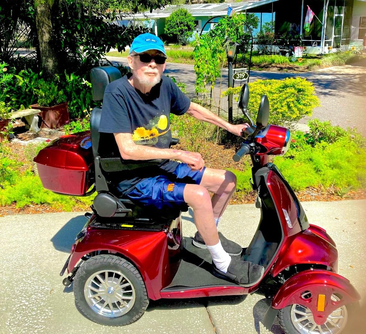 Heavy Duty 4 Wheel Mobility Scooters for Seniors & Adults 500lbs Capacity - Electric Powered Chair - 1000W All Terrain Fast Mobility Scooter for Travel w/Long Range Battery Remote Key customer photo 2