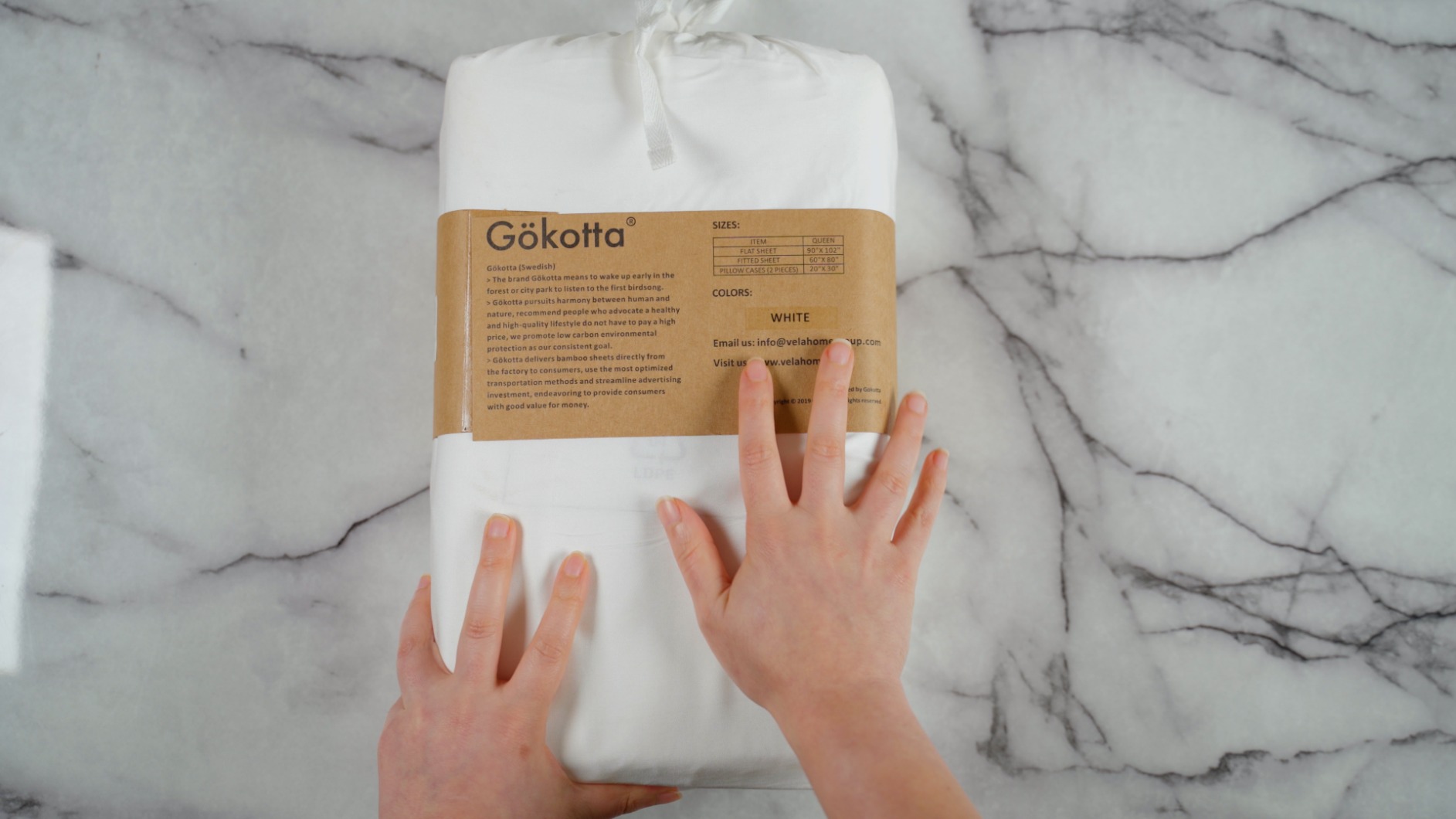GOKOTTA King Bamboo Rayon Sheets Set, Silky Soft Cooling Sheets Stay Put customer photo 2