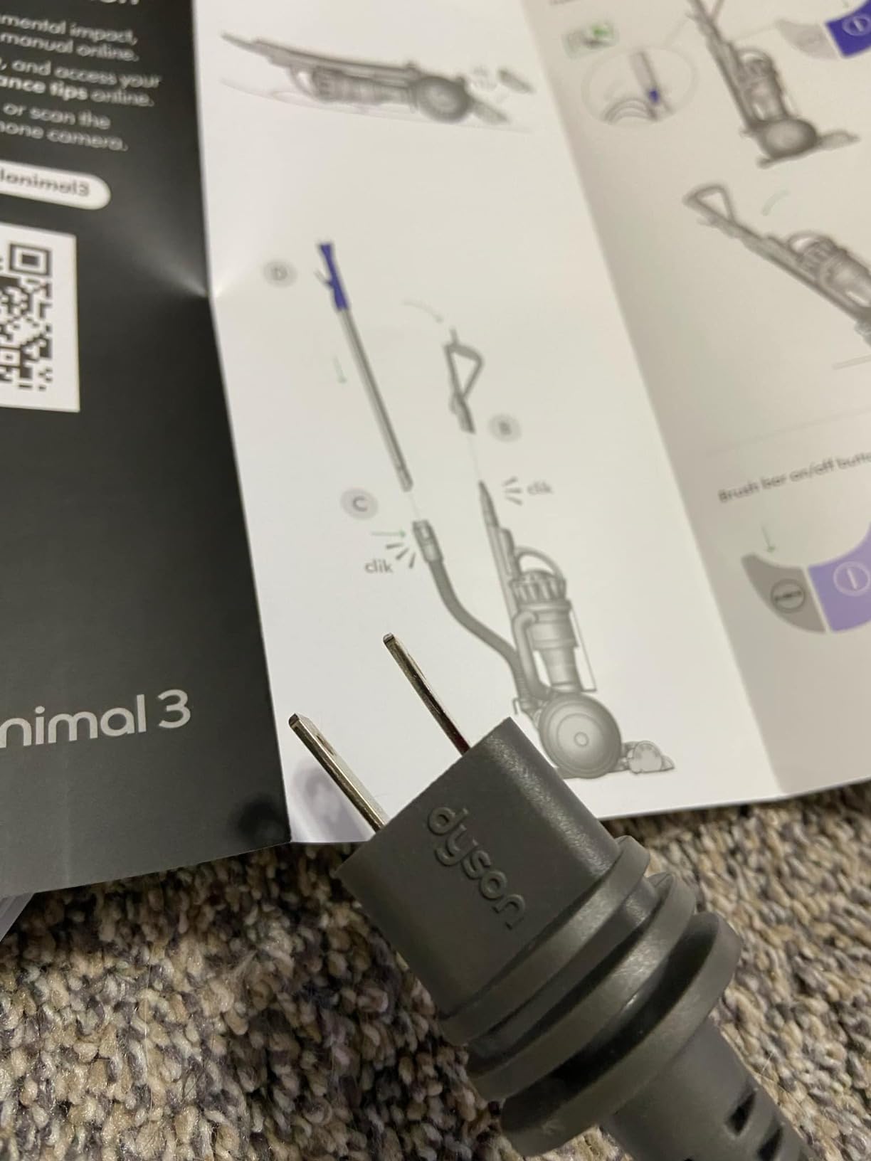 Dyson Ball Animal 3 Upright Vacuum, Corded, 290AW, De-tangling Motorbar Cleaner Head for All Floors, 3 Suction Modes customer photo 1