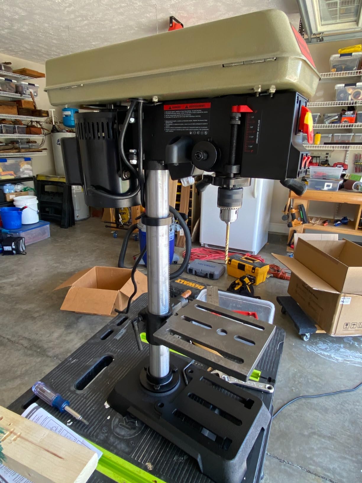 BUCKTOOL 10-Inch Drill Press 6.2 Amp 3/4 HP Bench Drill Press customer photo 1