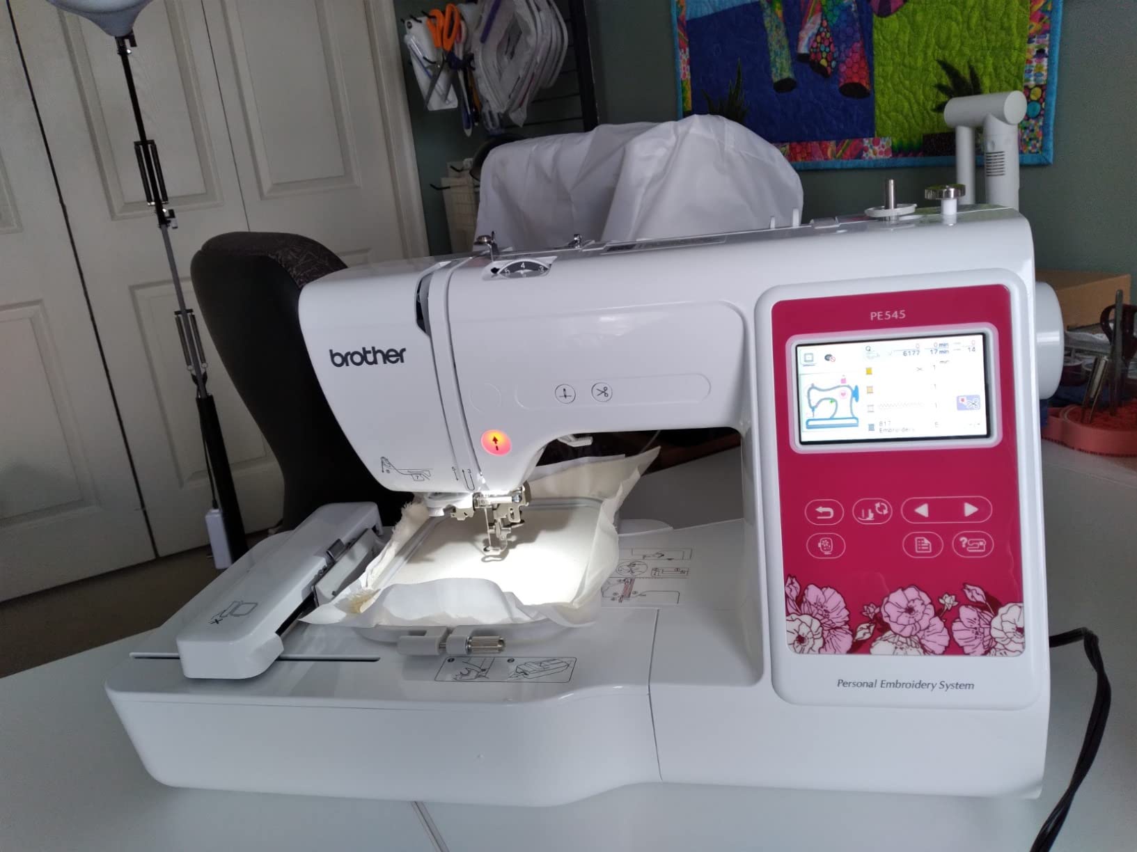 Brother PE545 Wireless Embroidery Machine 4x4 Hoop LCD customer photo 2