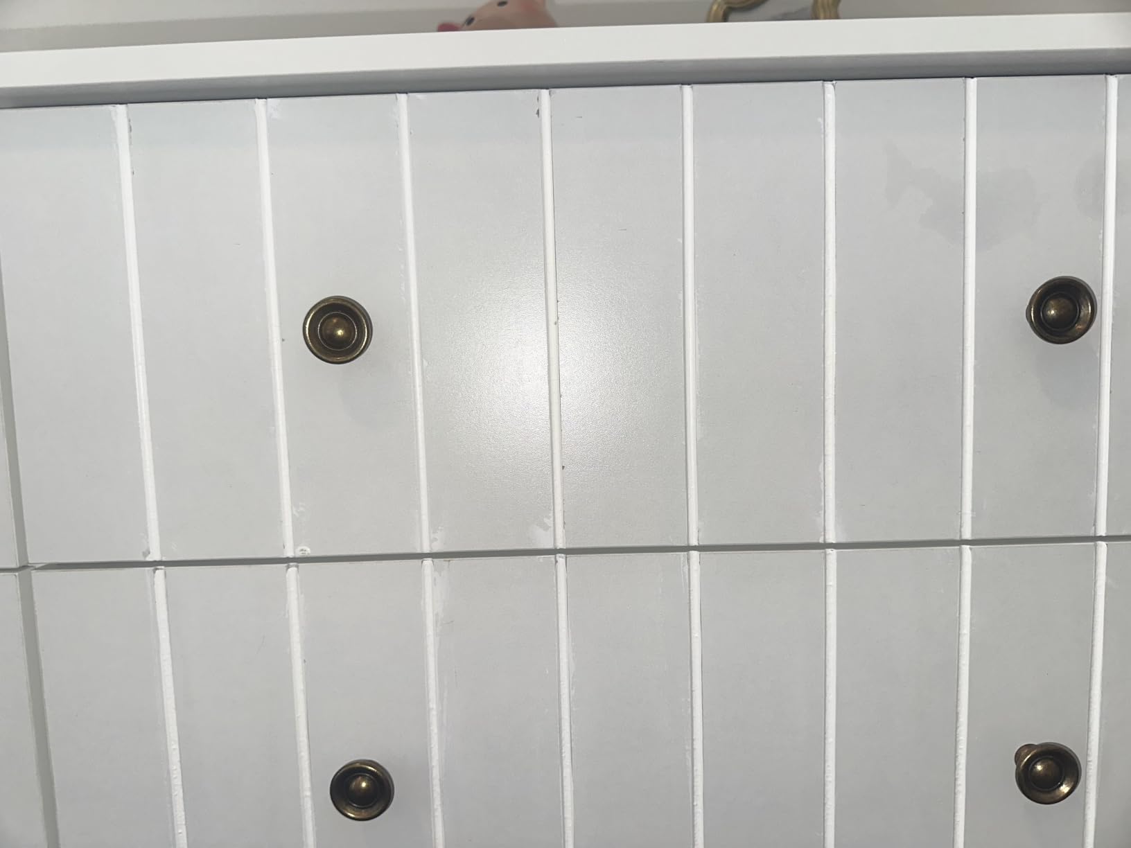 FOTOSOK White Dresser, Chest of Drawers, Modern 6 Drawer Nursery Dressers customer photo 2