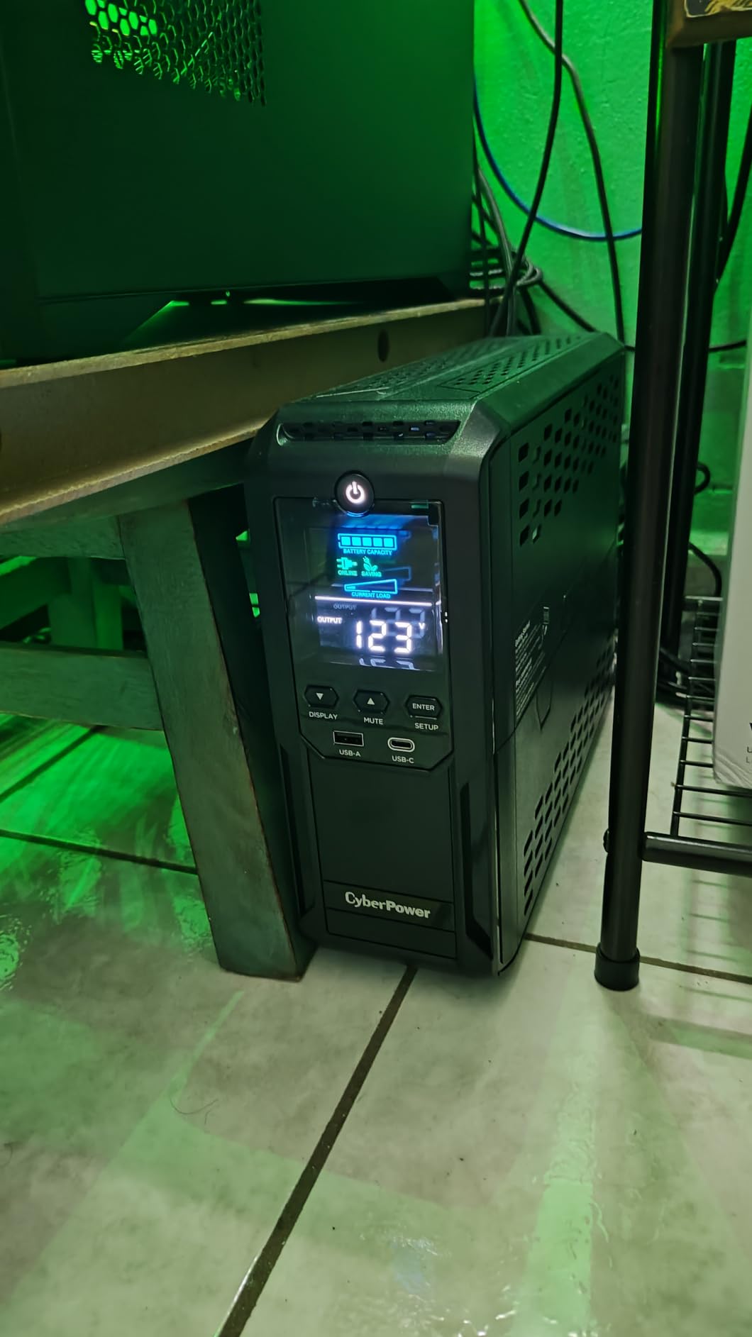 CyberPower CP1500AVRLCD3 Intelligent LCD UPS Battery Backup customer photo 2