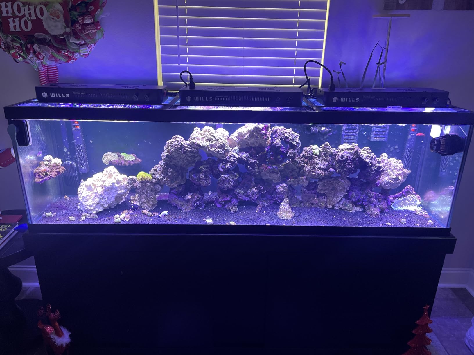 Wills Aquarium Light, 200W Full Spectrum LED Reef Lights, 28