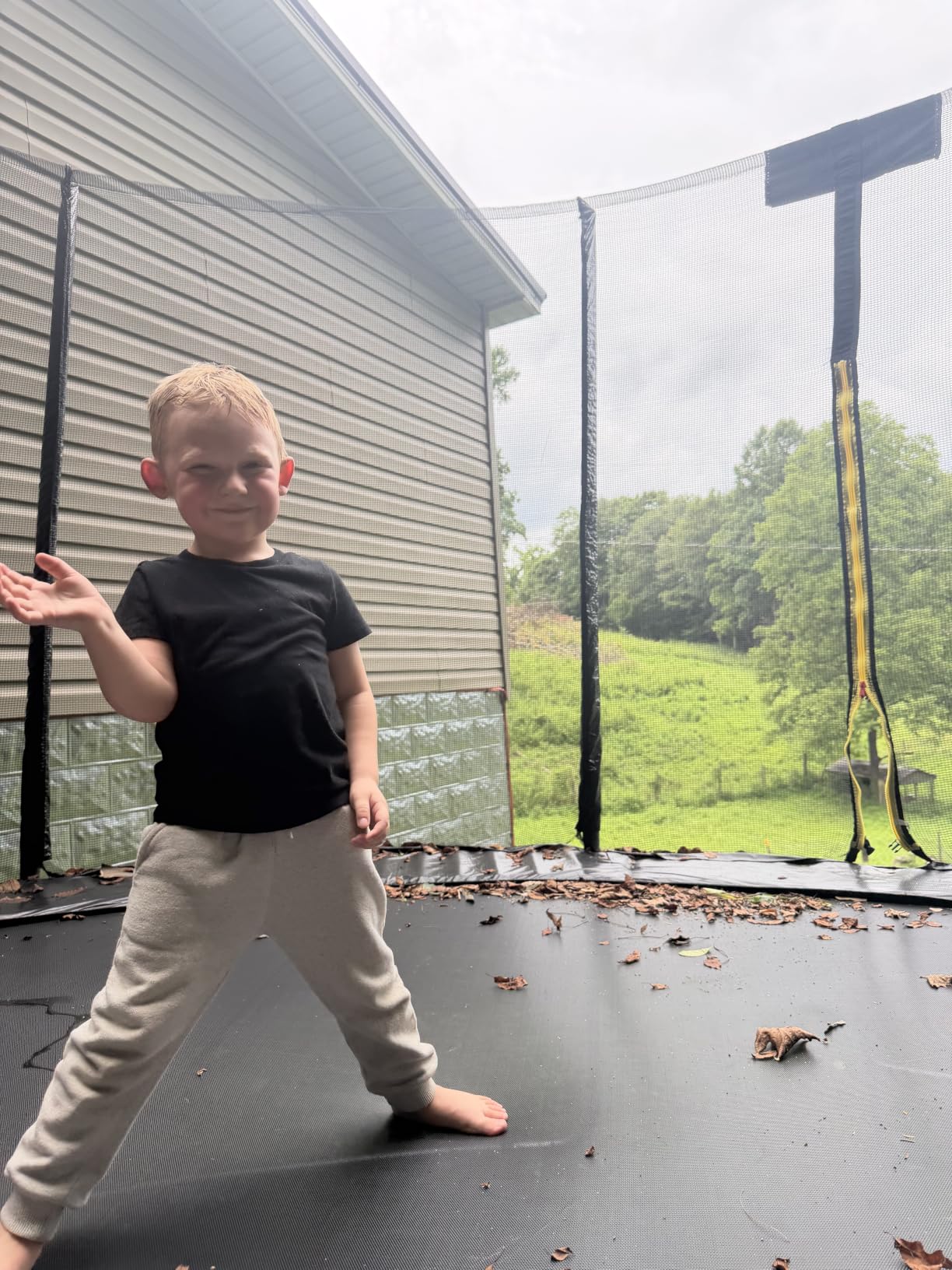 SKOK Trampoline for Kids,400LBS Outdoor Trampoline with Net-ASTM Approved Trampoline for Children and Adults customer photo 2
