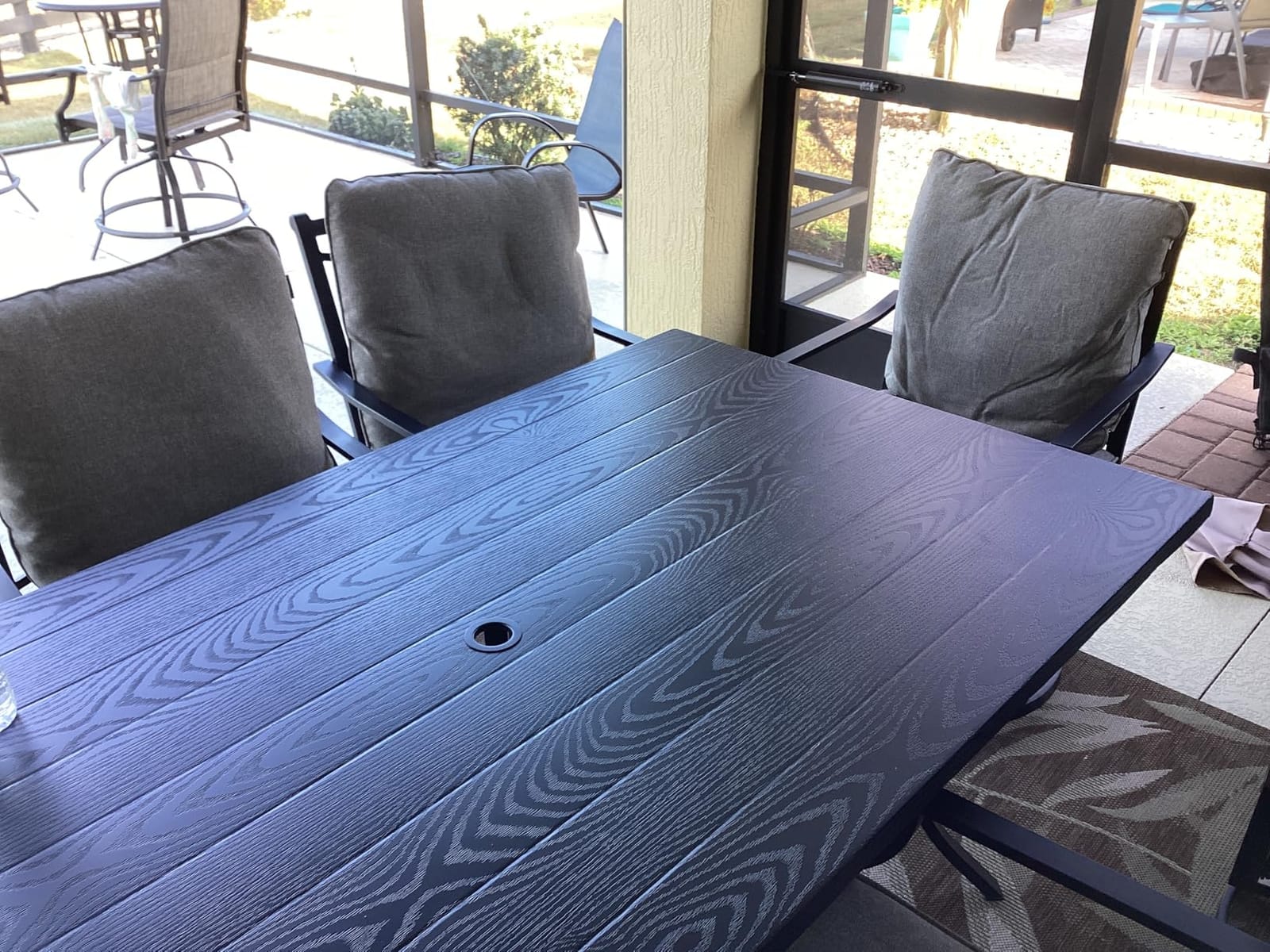 Grand patio 7-Piece Outdoor Dining Set for 6 with Swivel Patio Chairs customer photo 2