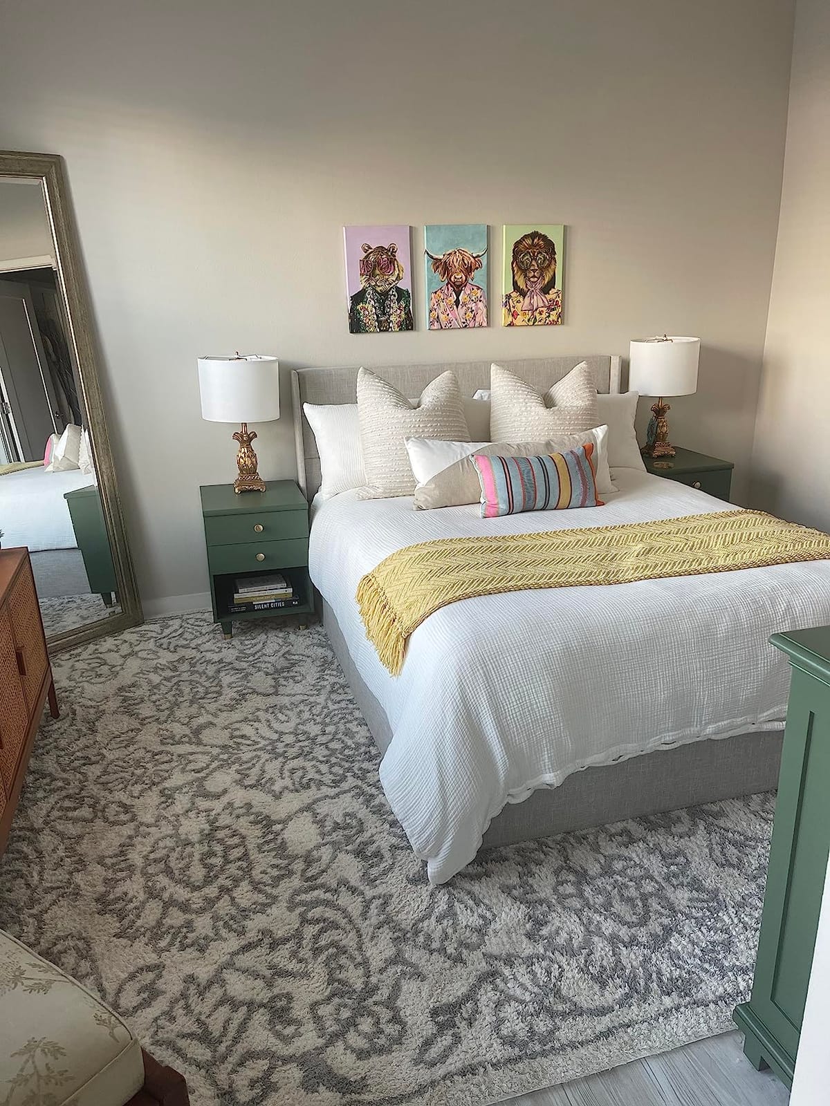 SHA CERLIN Queen Size Lift Up Hydraulic Storage Bed Frame Light Beige | Modern Wingback Headboard, Upholstered Platform Bed Frame, Hydraulic Underneath Storage, No Box Spring Needed customer photo 2