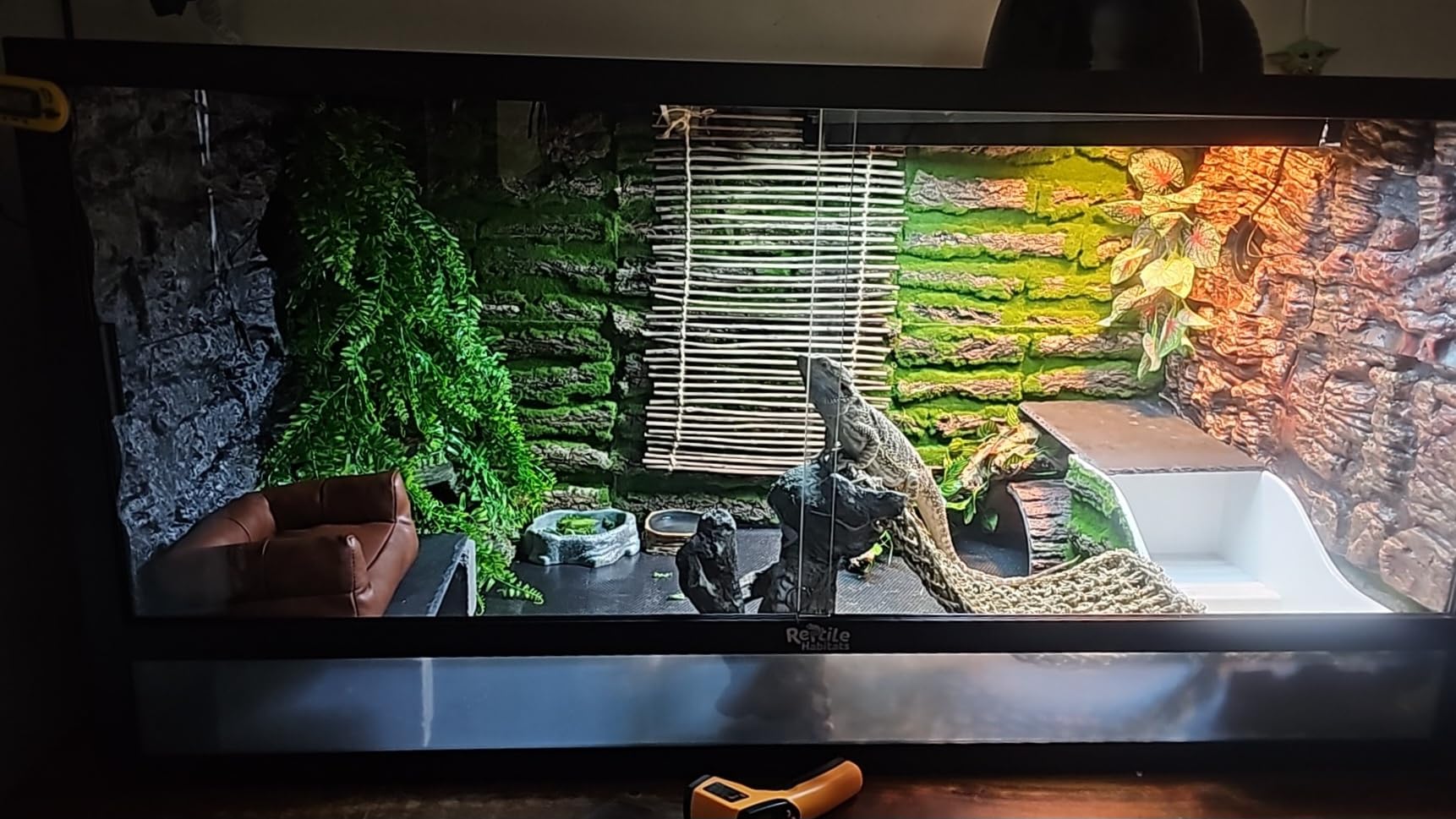 Reptile Habitats 4x2x2 (120 Gallon) Reptile Enclosure V3 PVC Panels, Glass Doors, Lightweight, Easy to Assemble, Heavy Duty Screen, Aluminum Frame customer photo 2