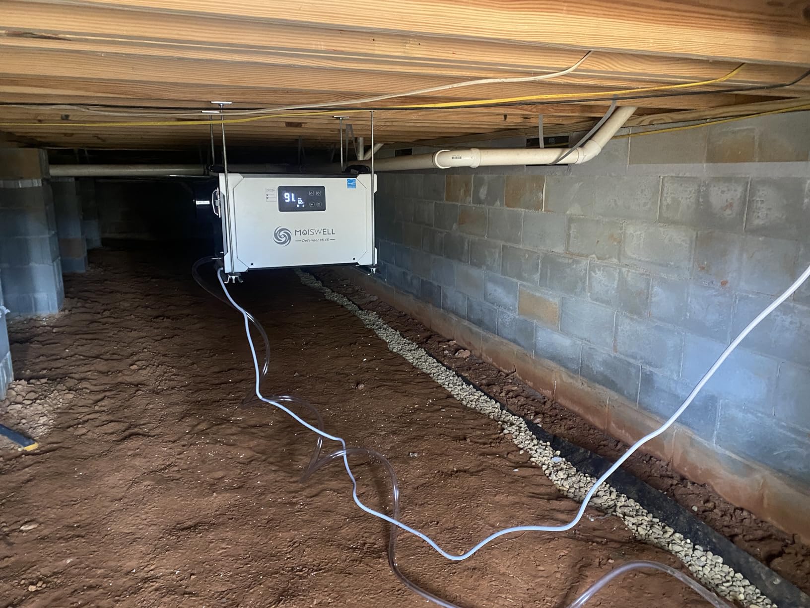 155 Pint Commercial Dehumidifier with Drain Hose for Crawl Spaces customer photo 1