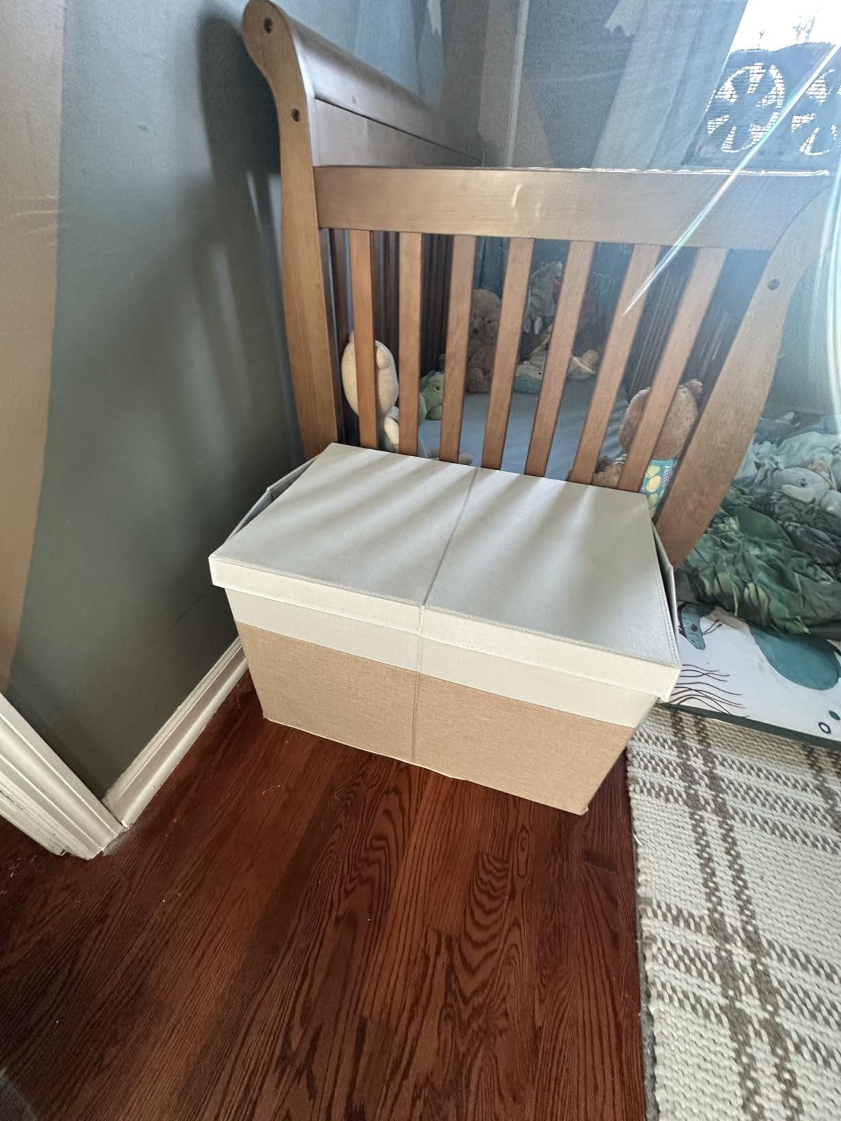 Large Toy Storage Box with Lid, Toy Chest Bin Boxes Basket with Dividers customer photo 1