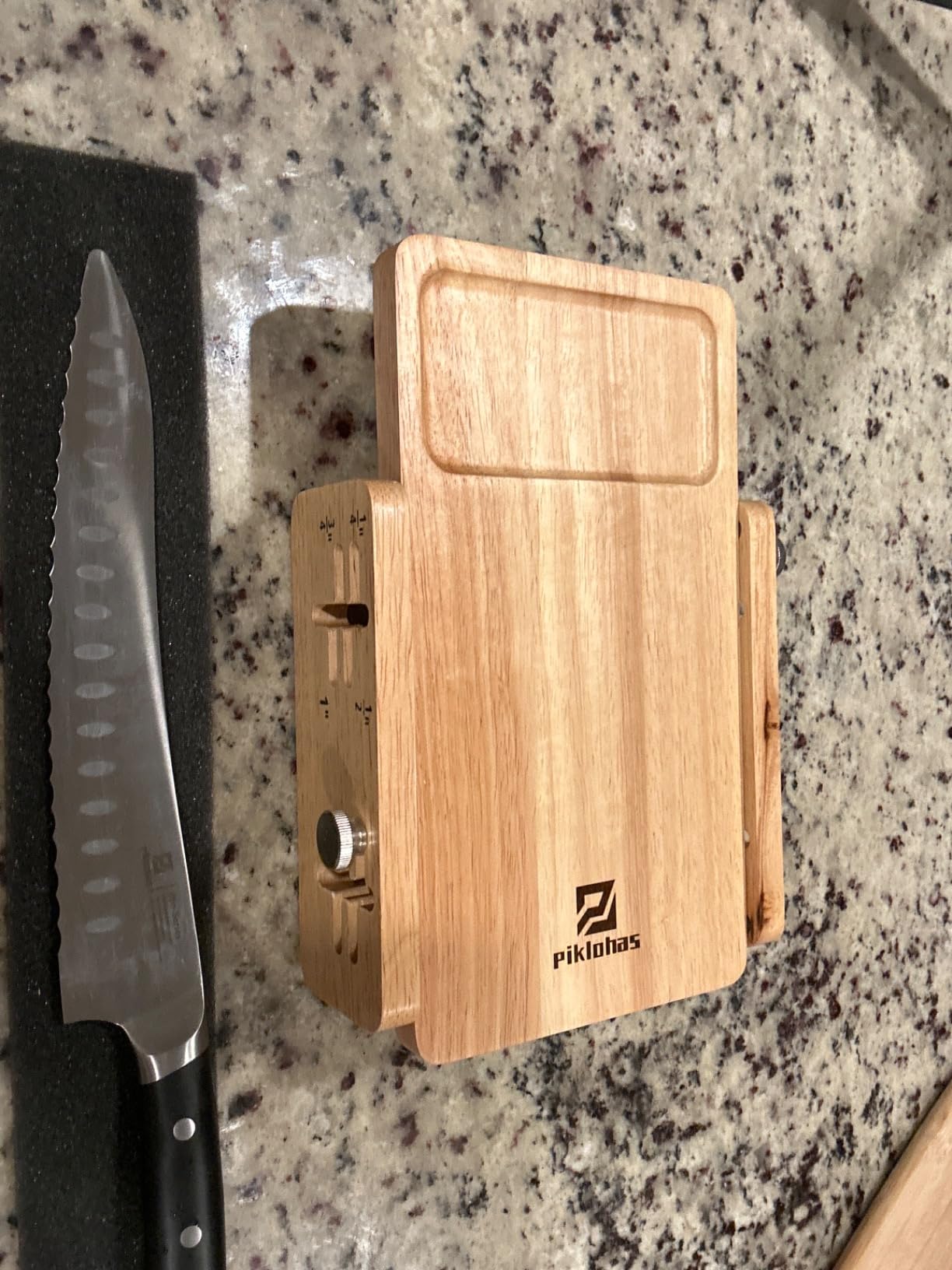 Piklohas Resharpenable Bread Knife for Homemade Bread, 10 Inch customer photo 2